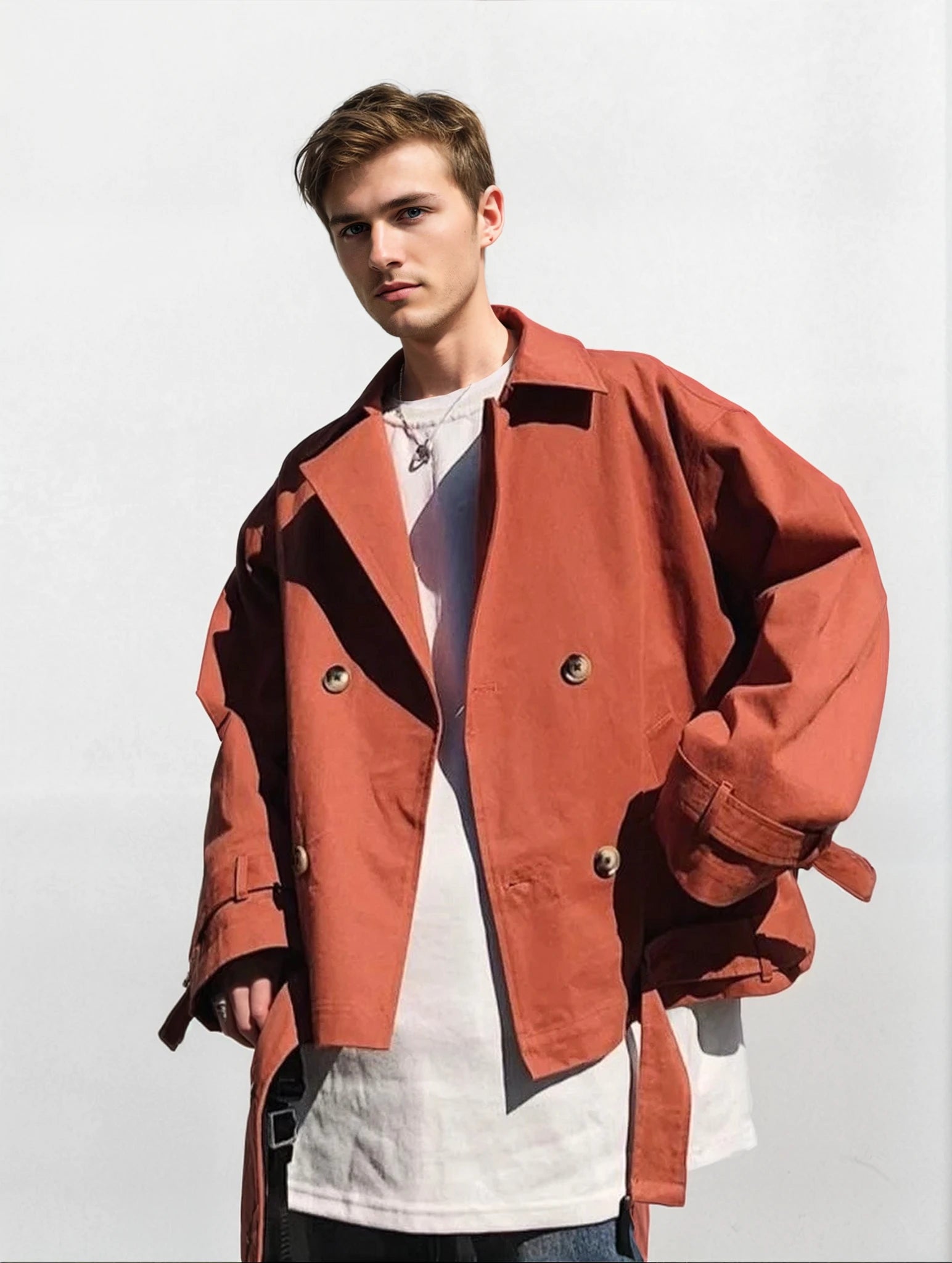Biker Trench Coat - nightcity clothing