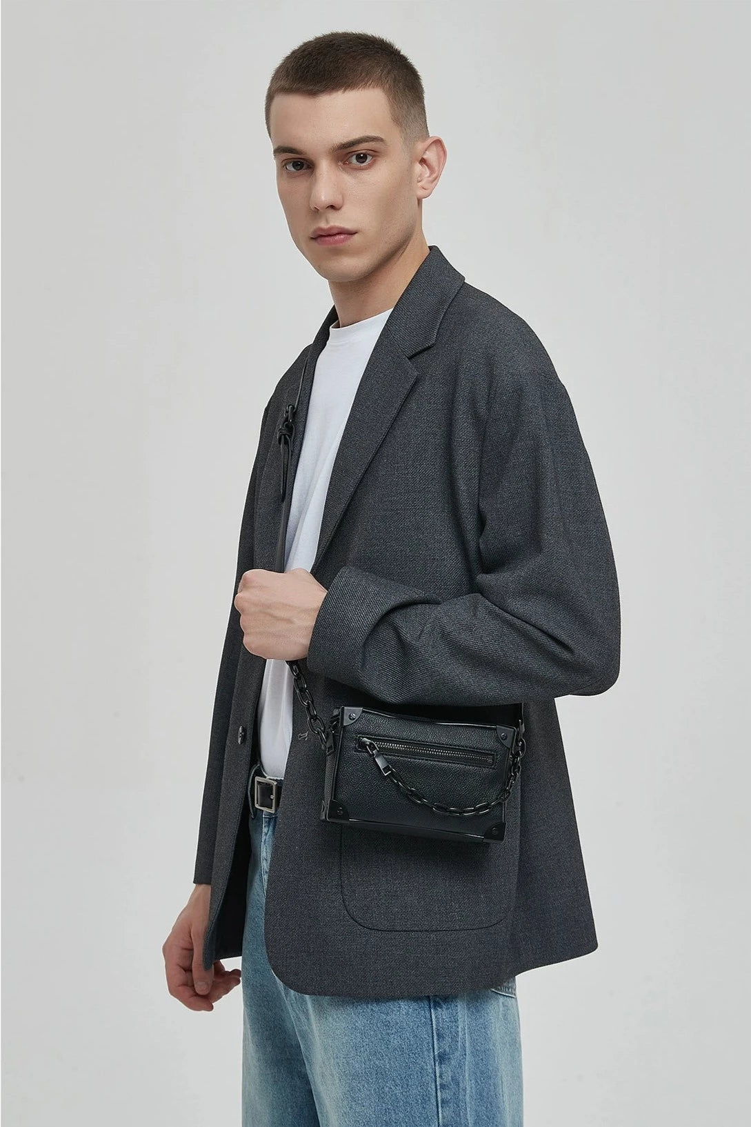 Bag with chain detail sale