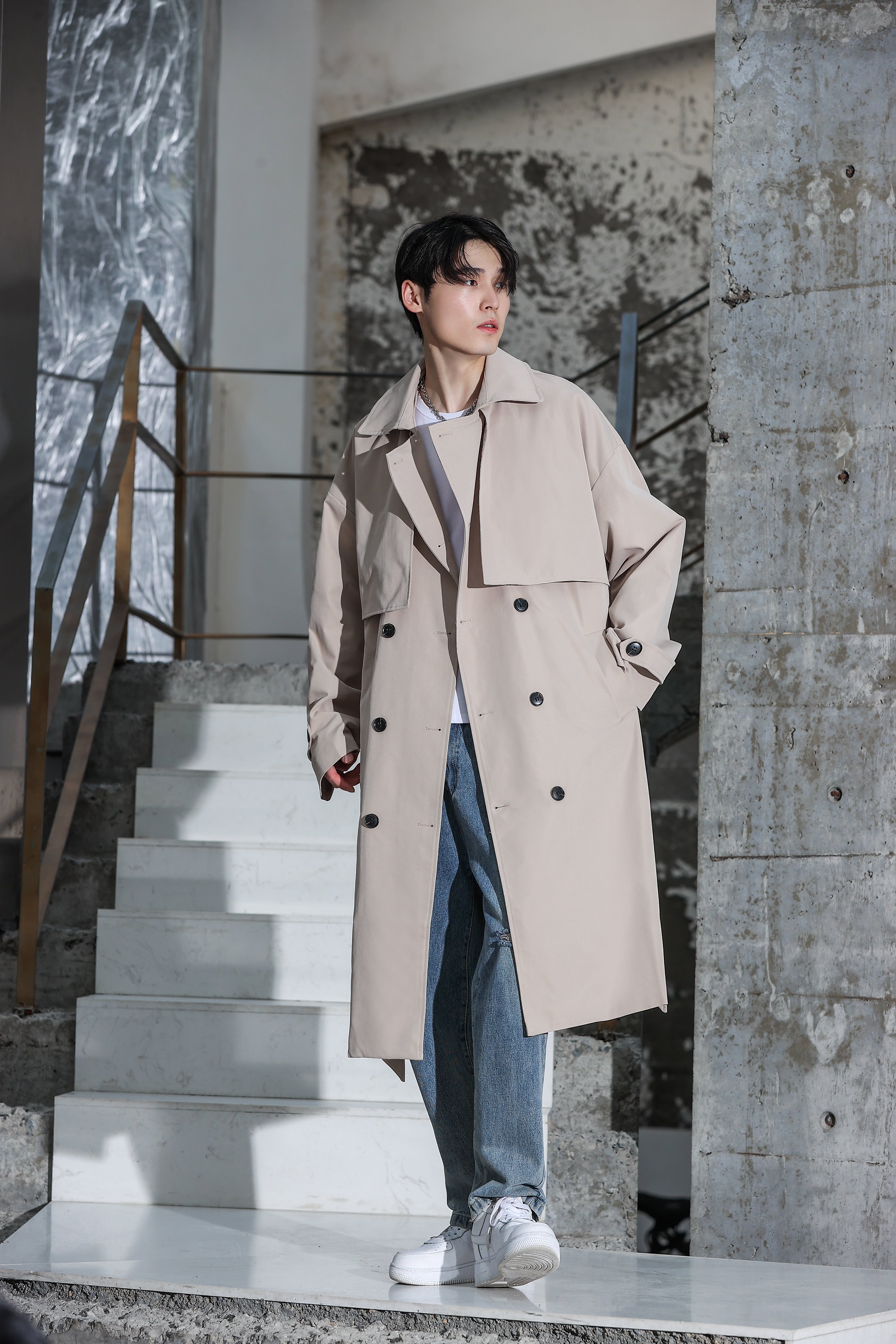 Long Trench Coat - nightcity clothing