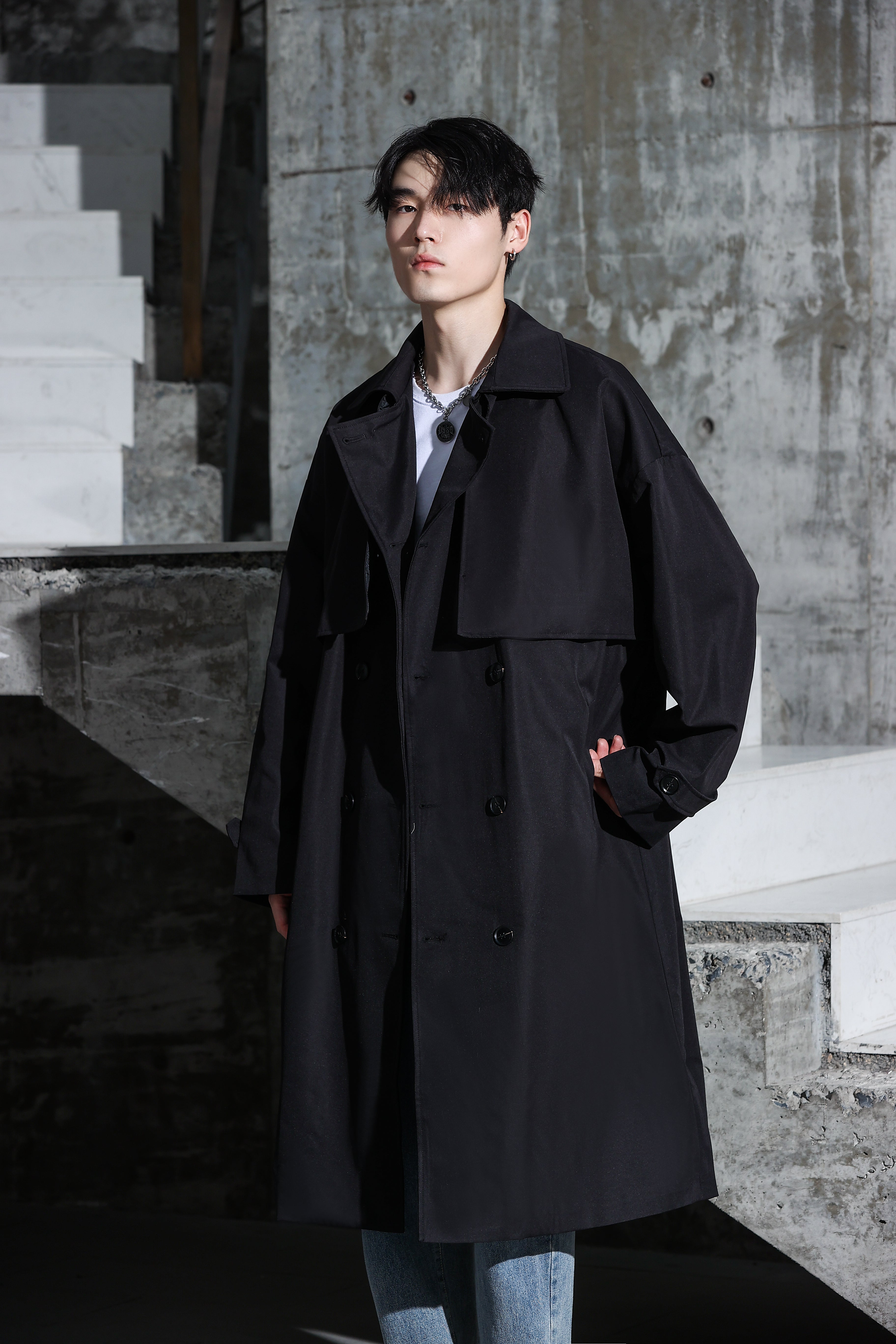 Long Trench Coat - nightcity clothing