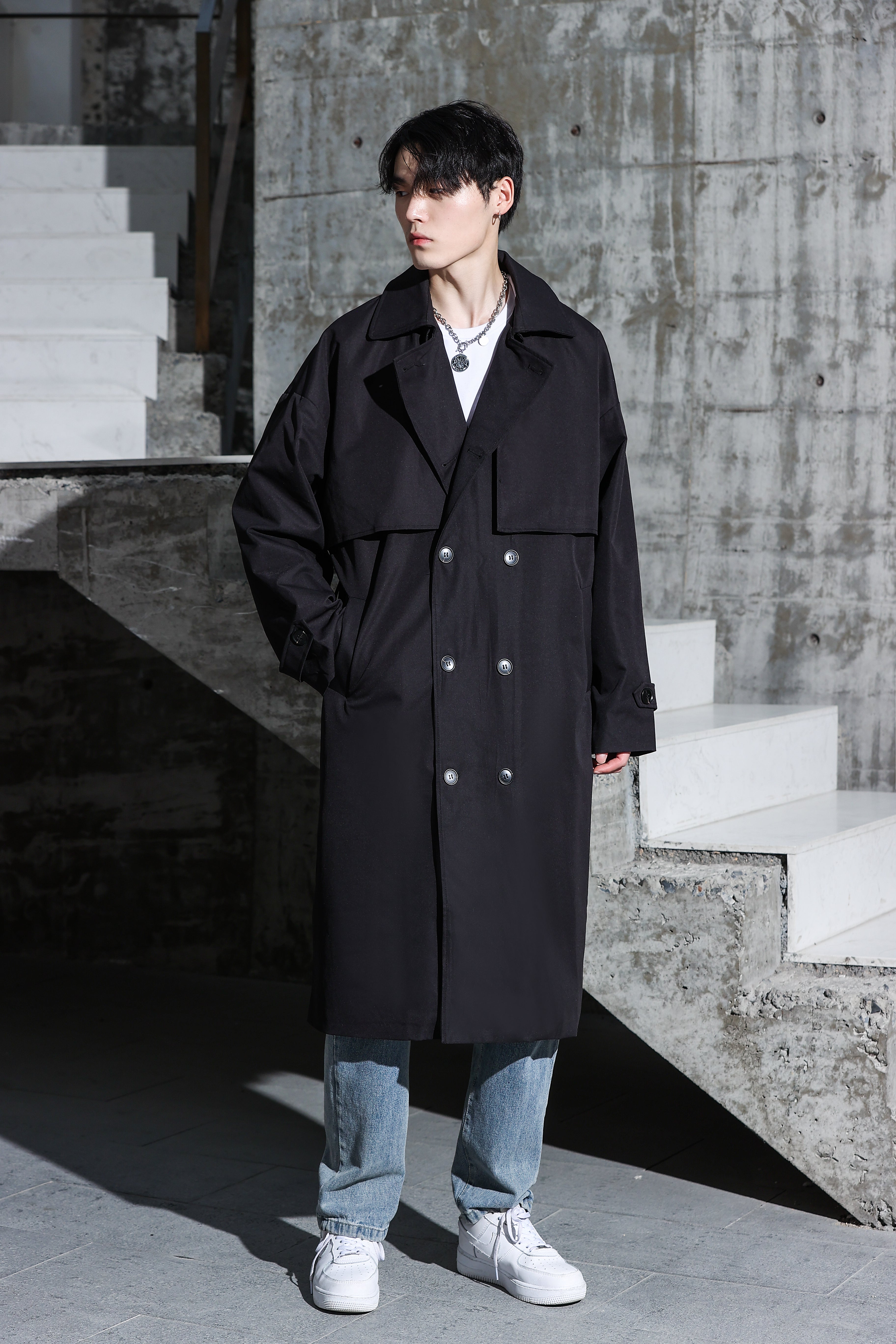 Long Trench Coat - nightcity clothing
