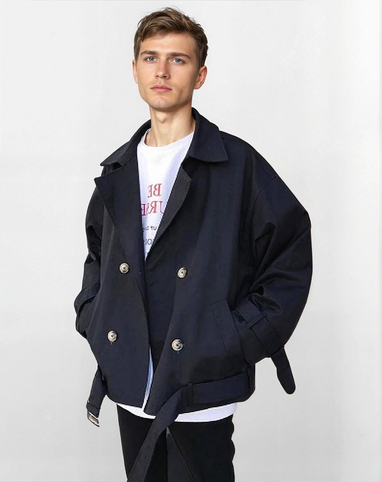 Biker Trench Coat - nightcity clothing