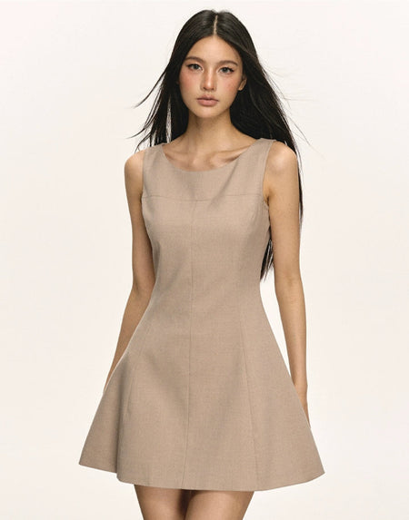 Sleeveless Scoop Neck Mini Dress