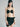 Metallic Crocodile-Print Chain Bikini Top with Wrap Skirt Swim Set