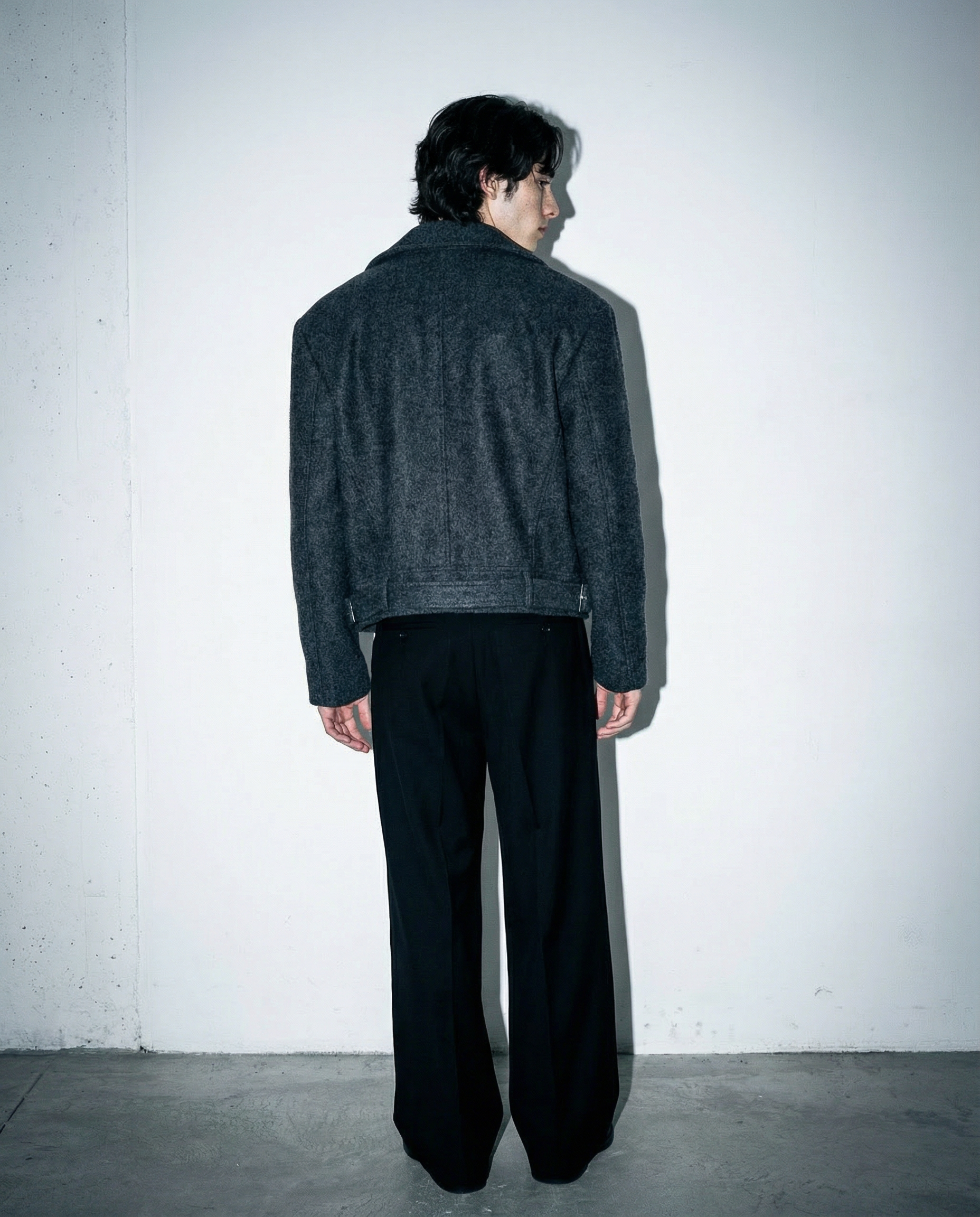 Boxy Cropped Double-Breasted Belted Peacoat - nightcity clothing