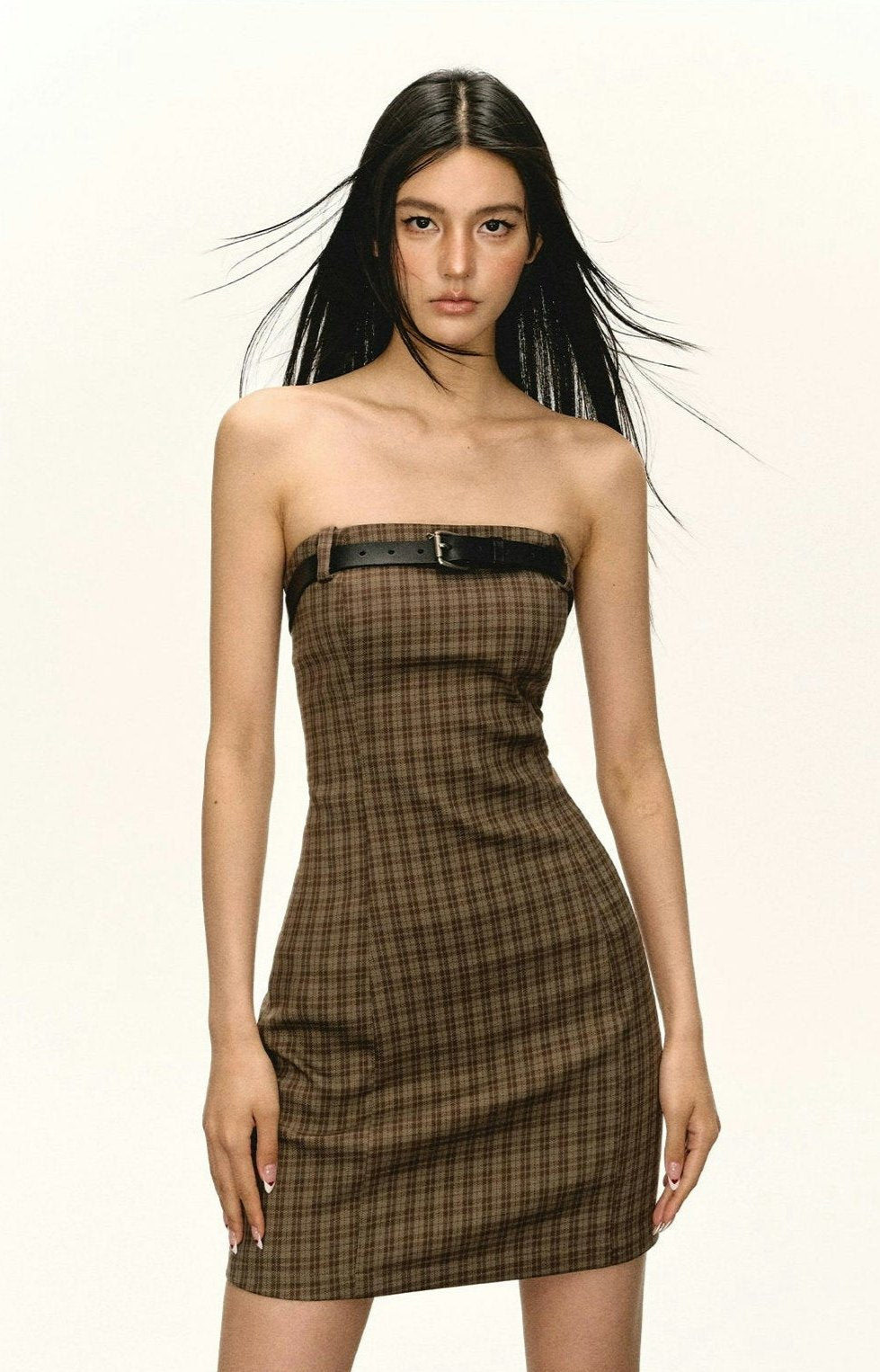 strapless plaid dress Holiday Bubble Hem (FINAL SALE) M With its playful silhouette and eye BDG Plaid Bow-Back Strapless Mini