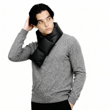 Puffer Neck Warmer Scarf