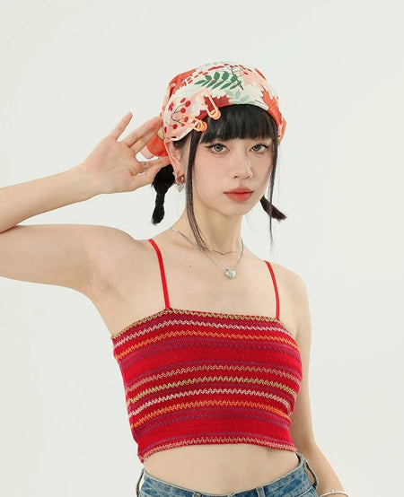 Multicolor Beach Bandana with Hair Clips - nightcity clothing
