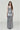 Metallic Sheen Slip Dress with Thigh-High Split