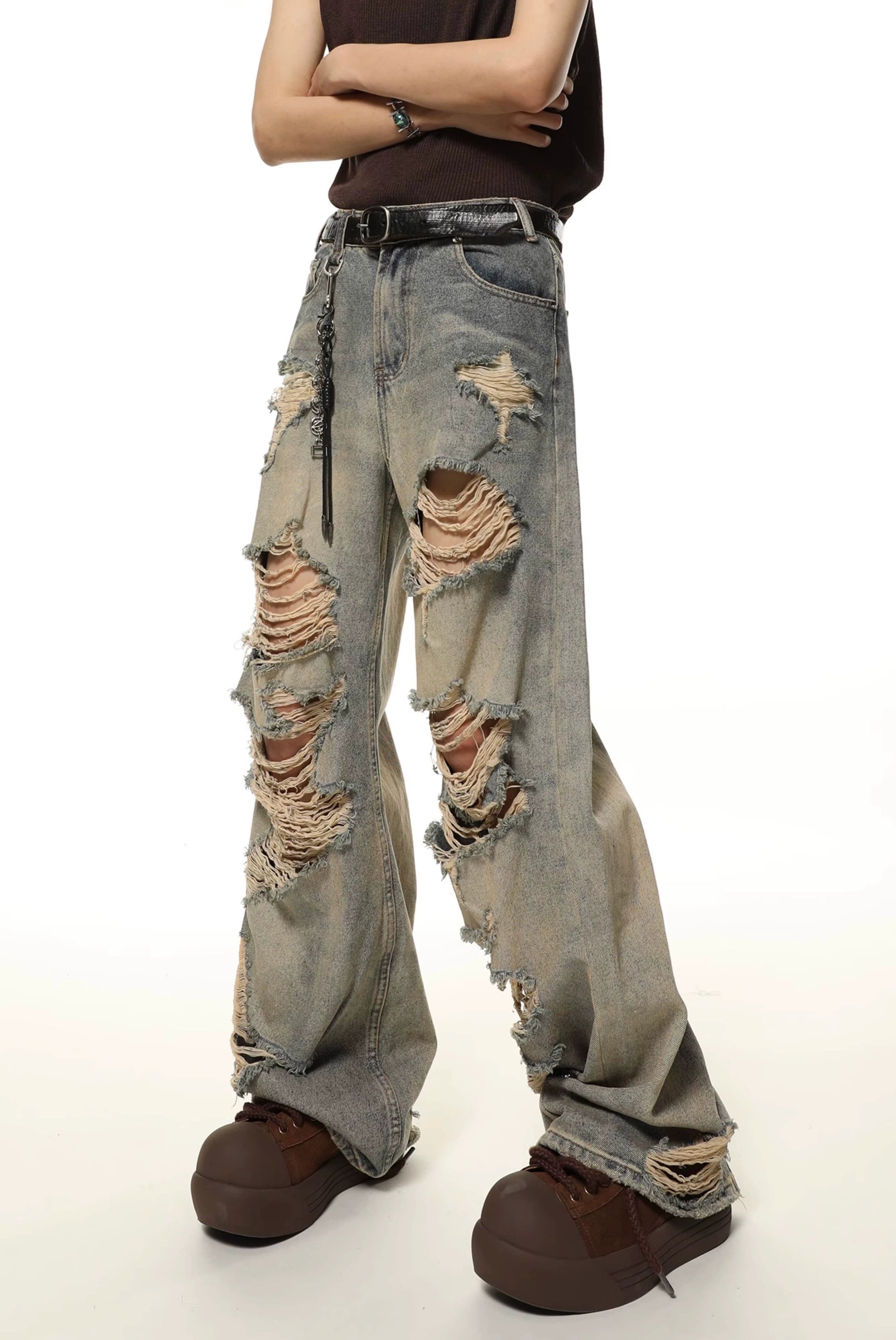 Re:room】VINTAGE PAINTER WIDE DENIM PANTS［REP283］ | #Re