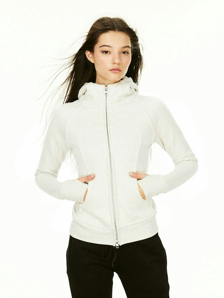 Structured Zip-Up Terry Hoodie - nightcity clothing