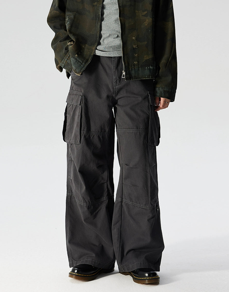 Wide Leg Utility Lightweight Athletic Cargo Pants