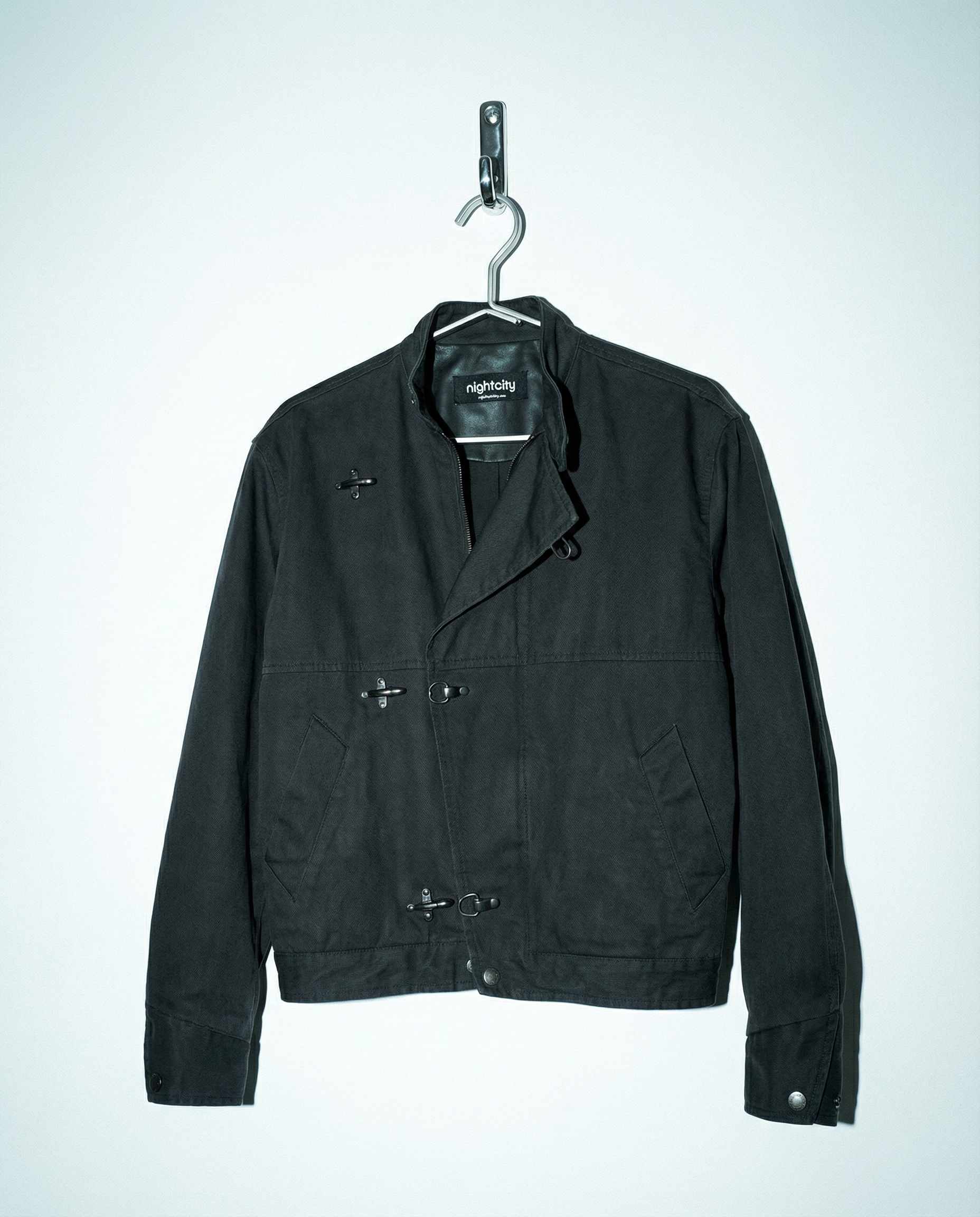 Asymmetric Fireman-Clasp Vintage Fencing Jacket - nightcity clothing