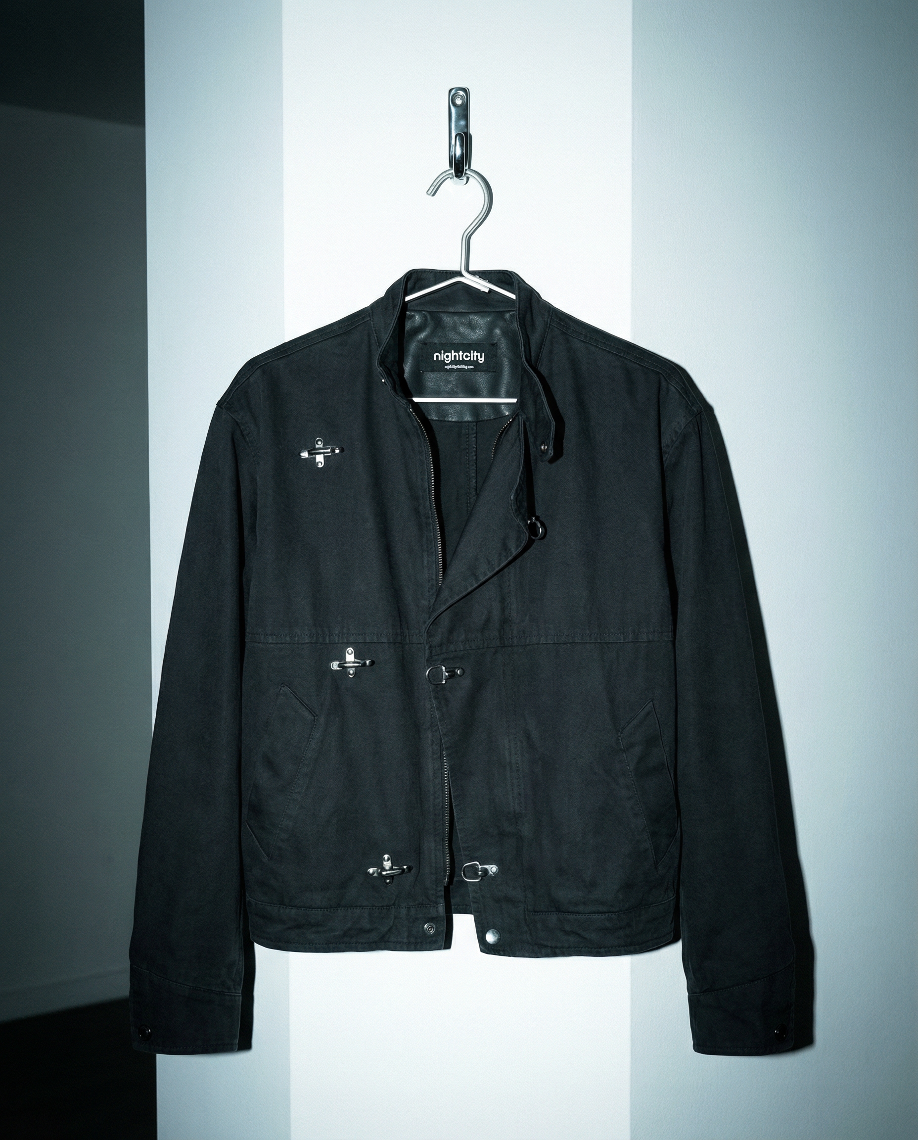 Asymmetric Fireman-Clasp Vintage Fencing Jacket - nightcity clothing