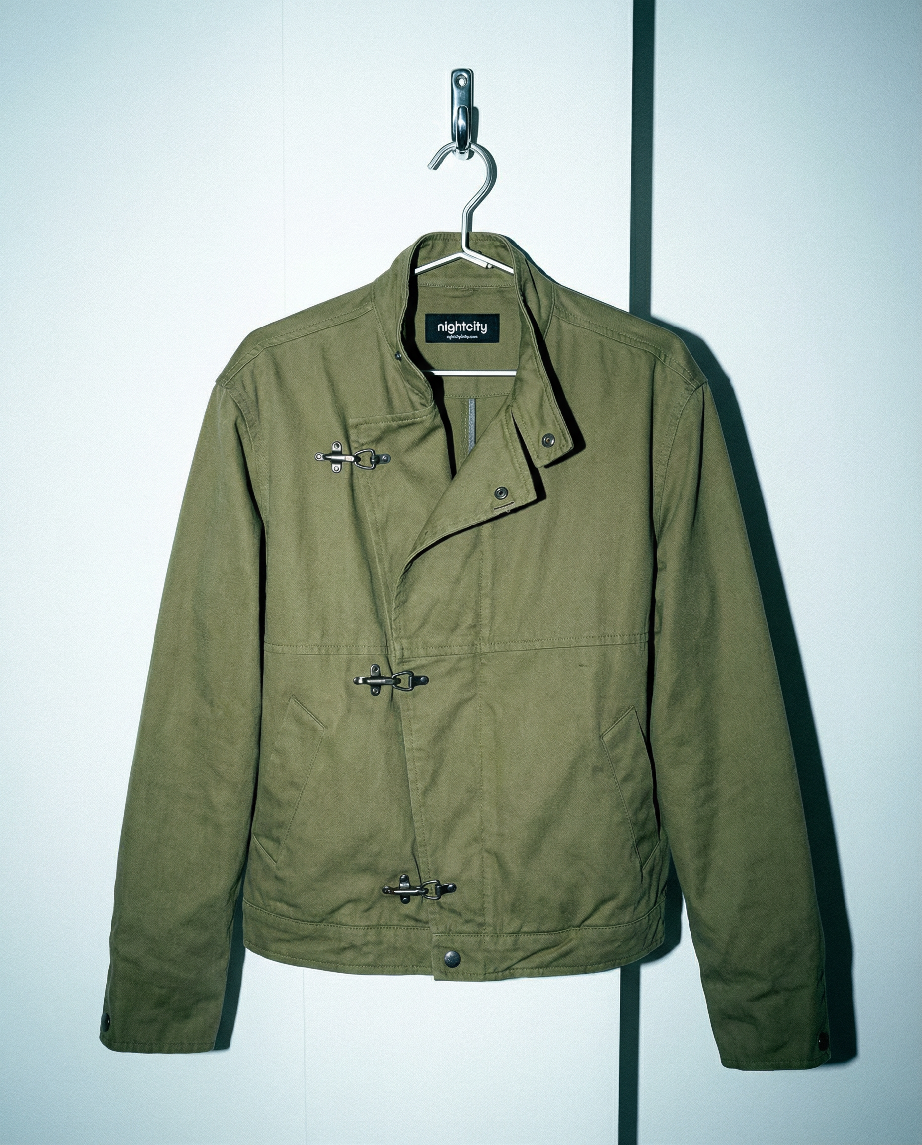 Asymmetric Fireman-Clasp Vintage Fencing Jacket