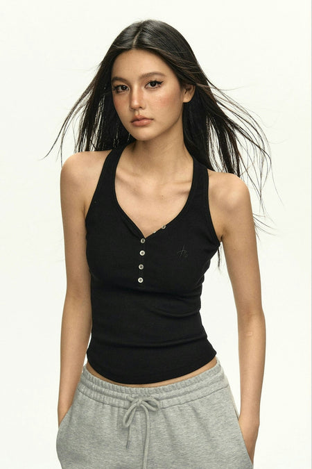 Racerback Ribbed Tank Top