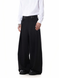 Adjustable Waist Pleated Pants