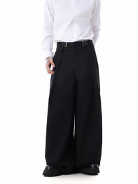 Adjustable Waist Pleated Pants