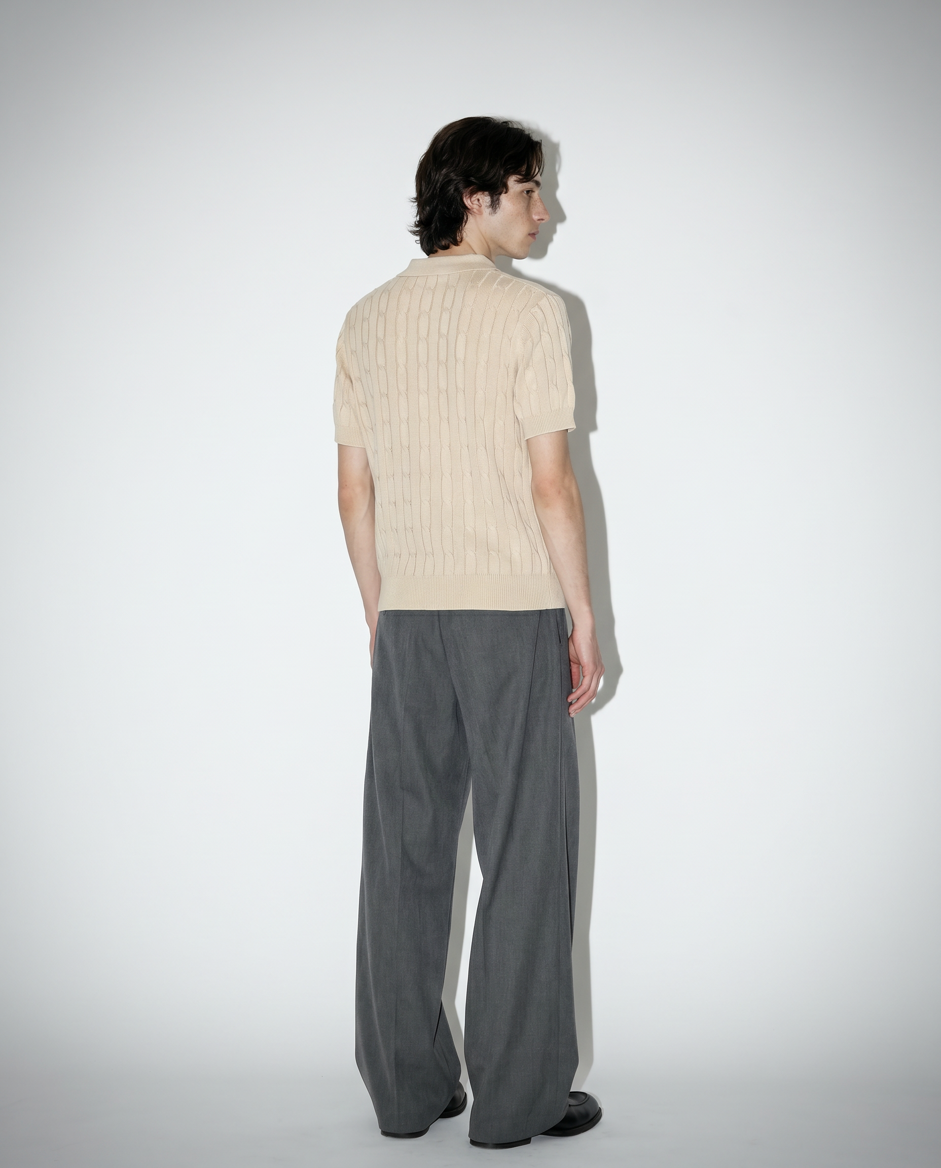 Barrel Leg Deep-Pleated Trousers-6