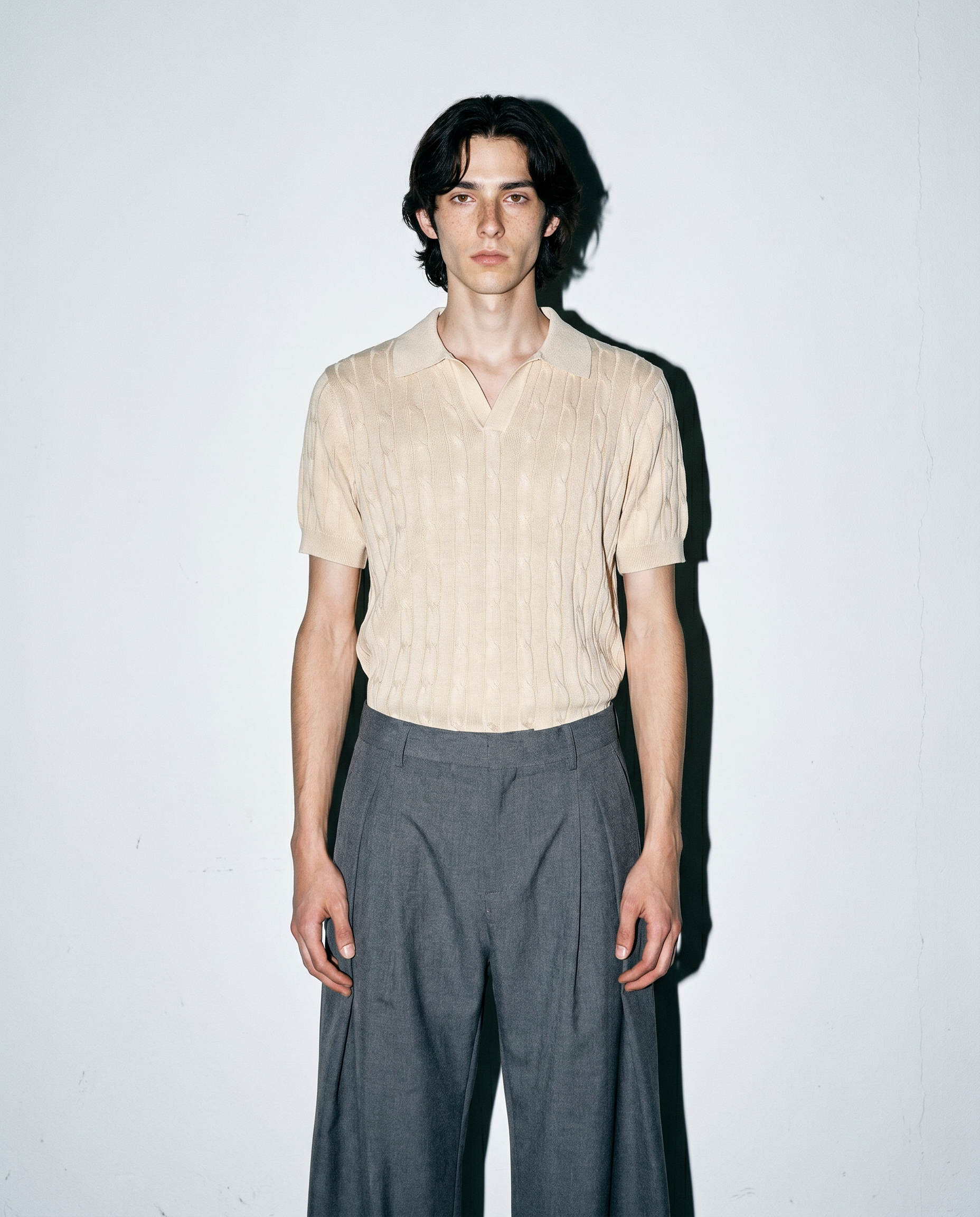 Barrel Leg Deep-Pleated Trousers-3