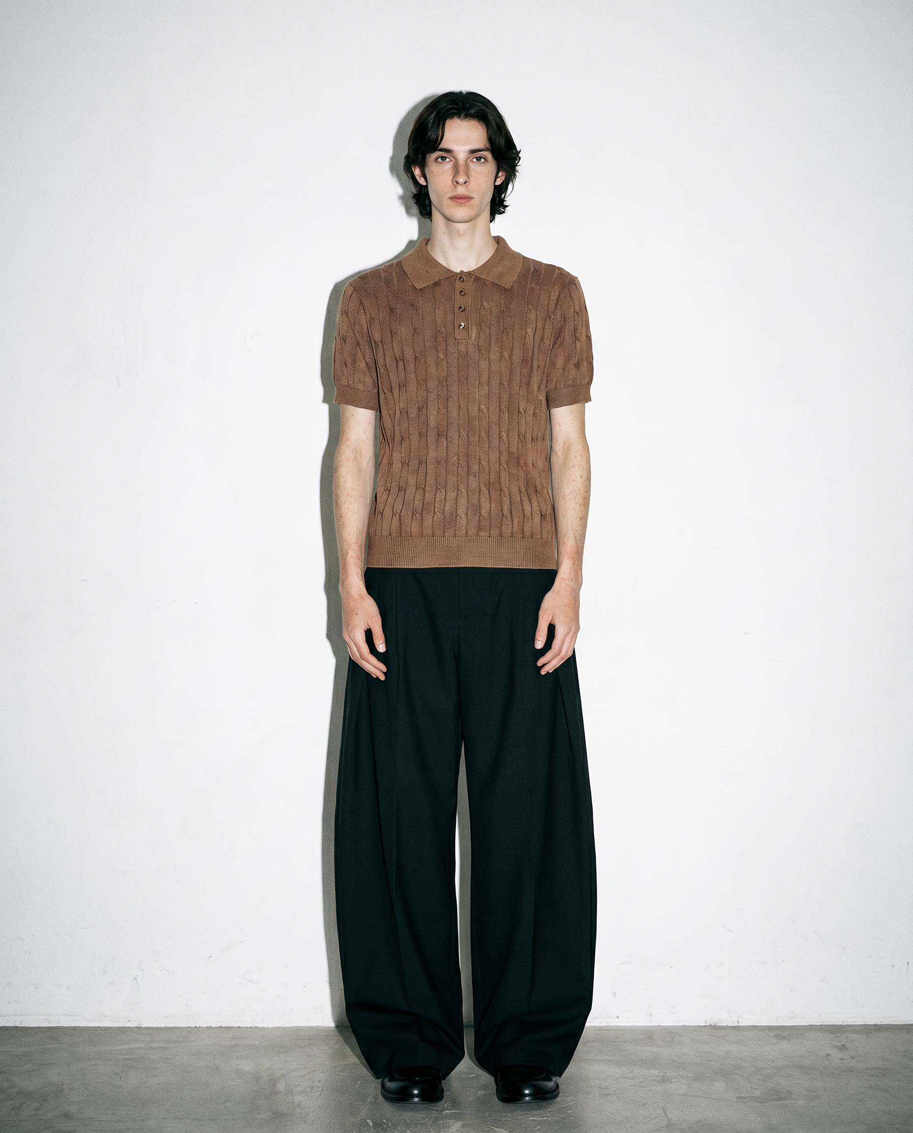 Barrel Leg Deep-Pleated Trousers-15