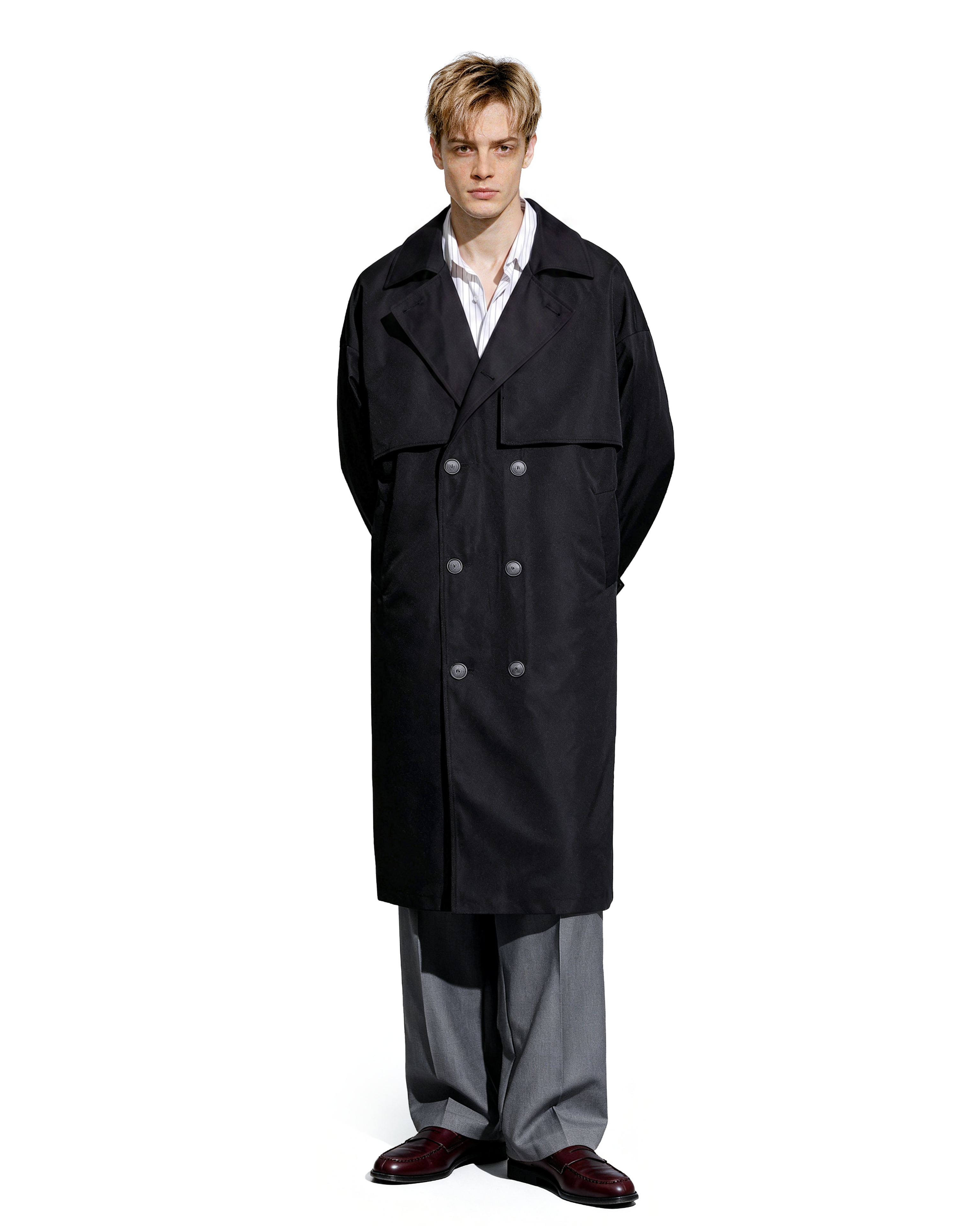 Oversized Long Trench Coat-8