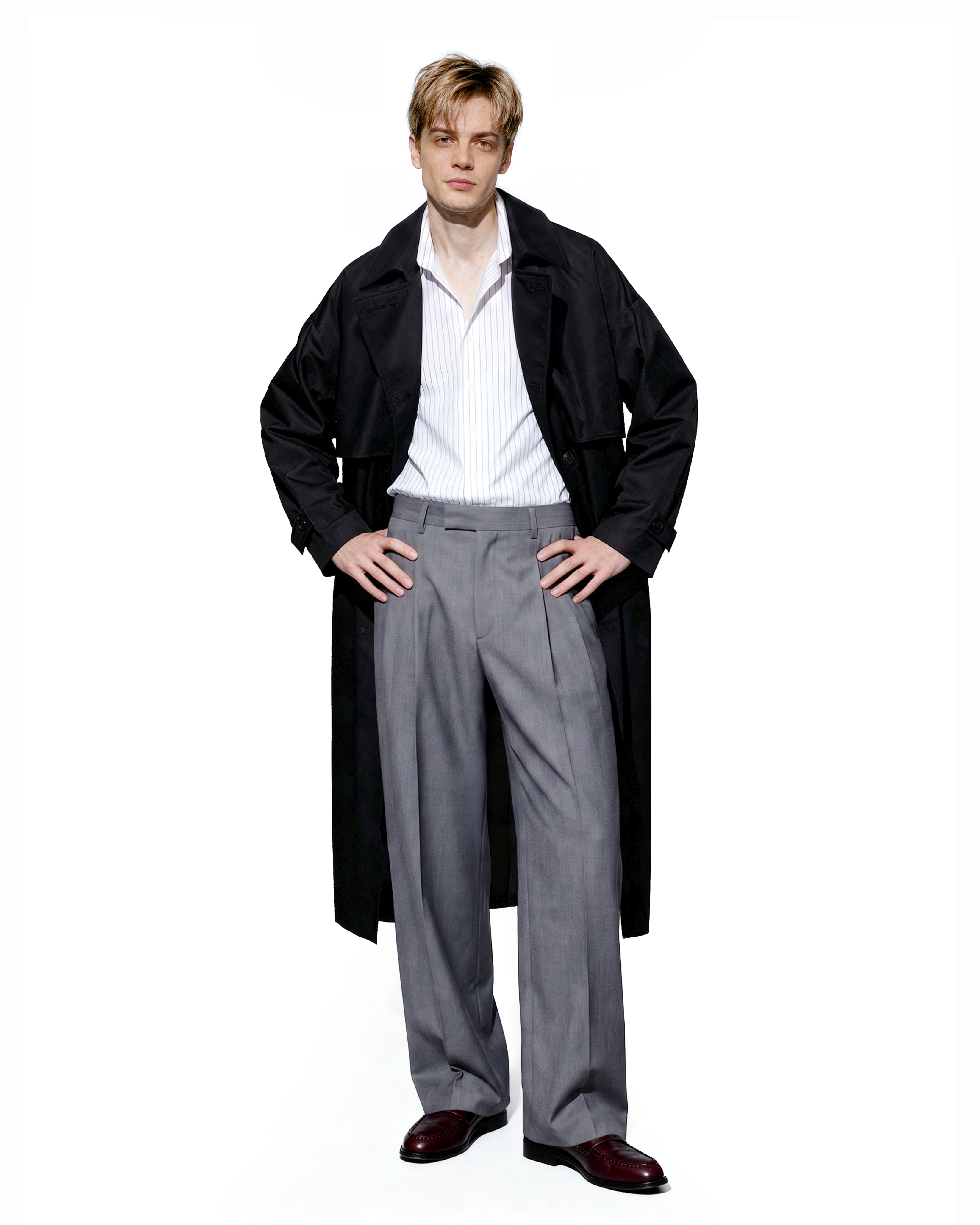 Oversized Long Trench Coat-10