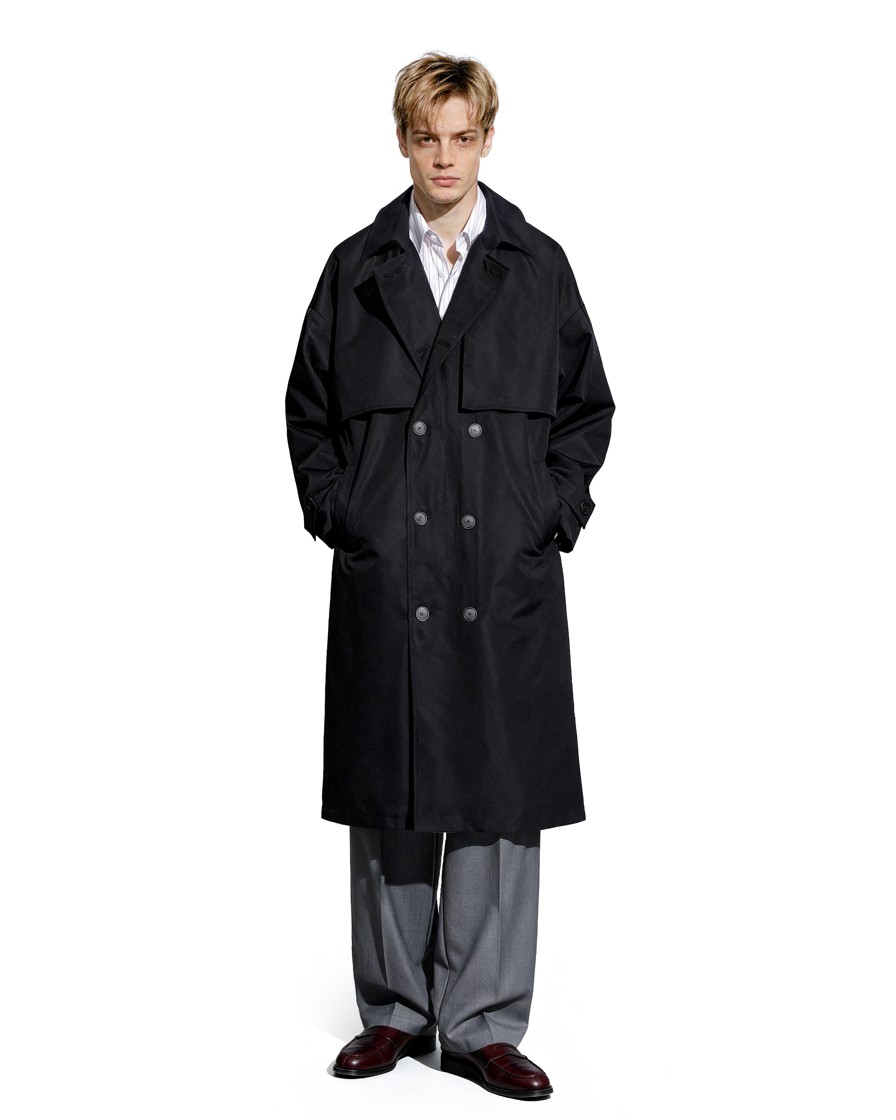 Oversized Long Trench Coat-7