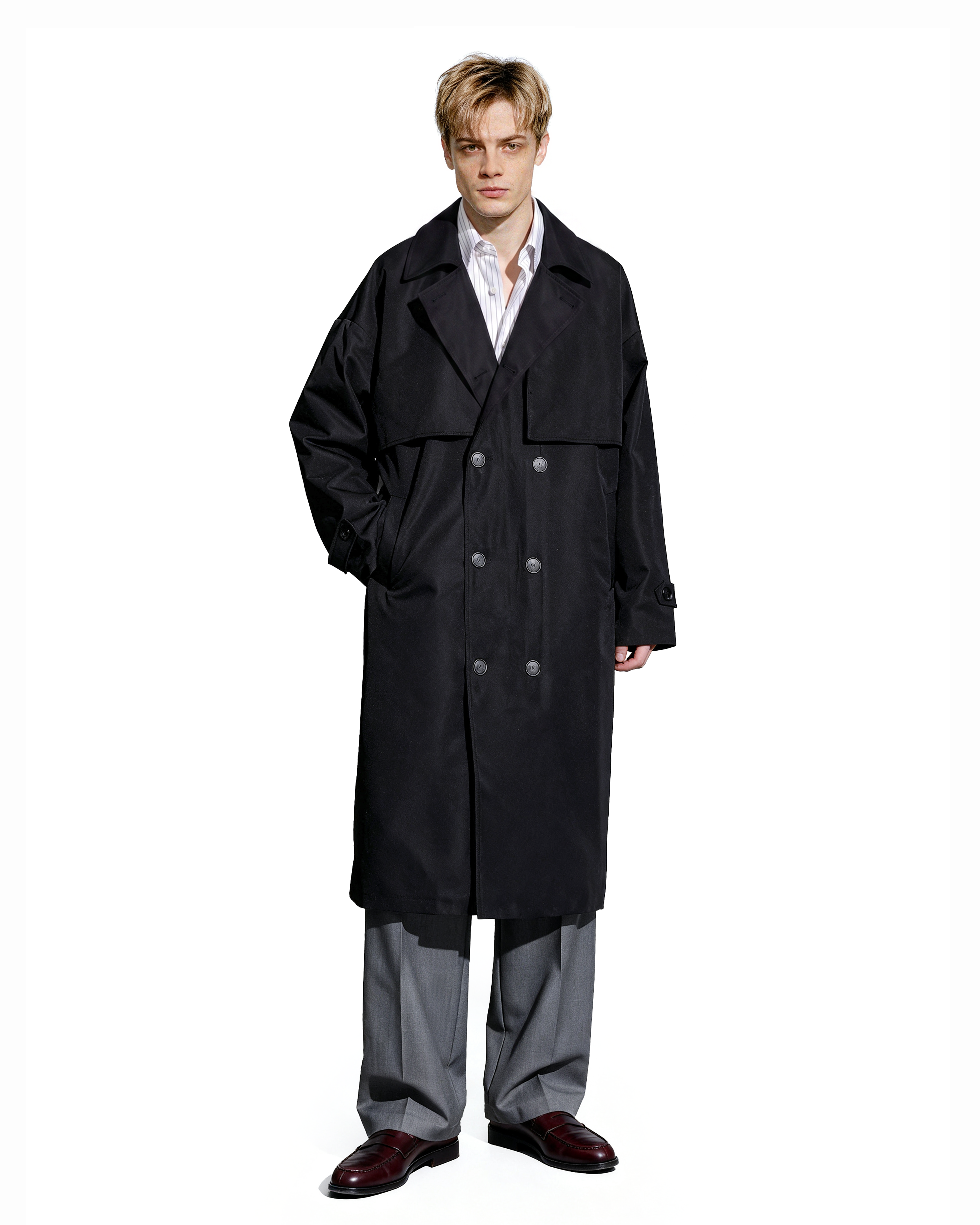 Oversized Long Trench Coat-11