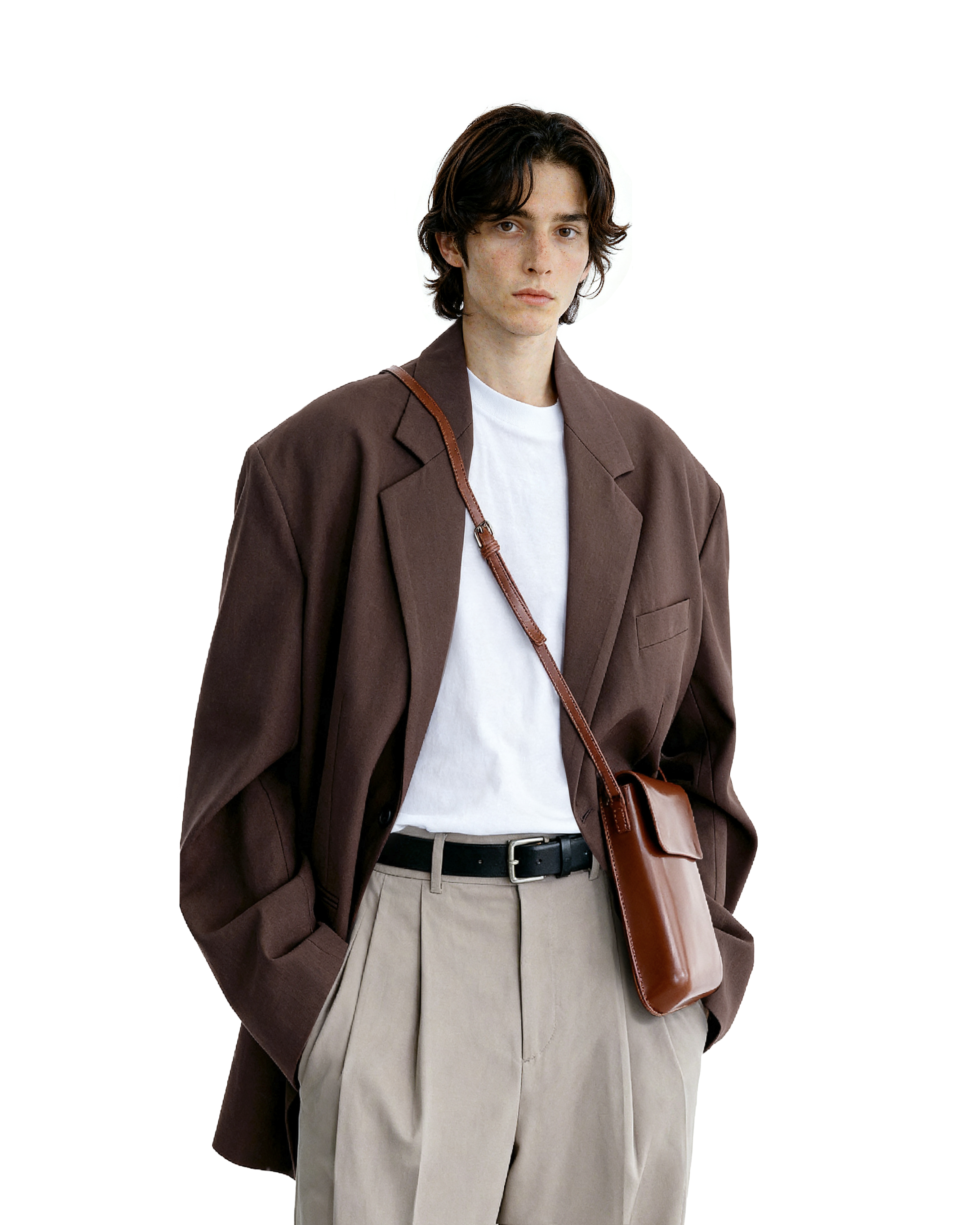 Vertical Mini Crossbody Box Bag