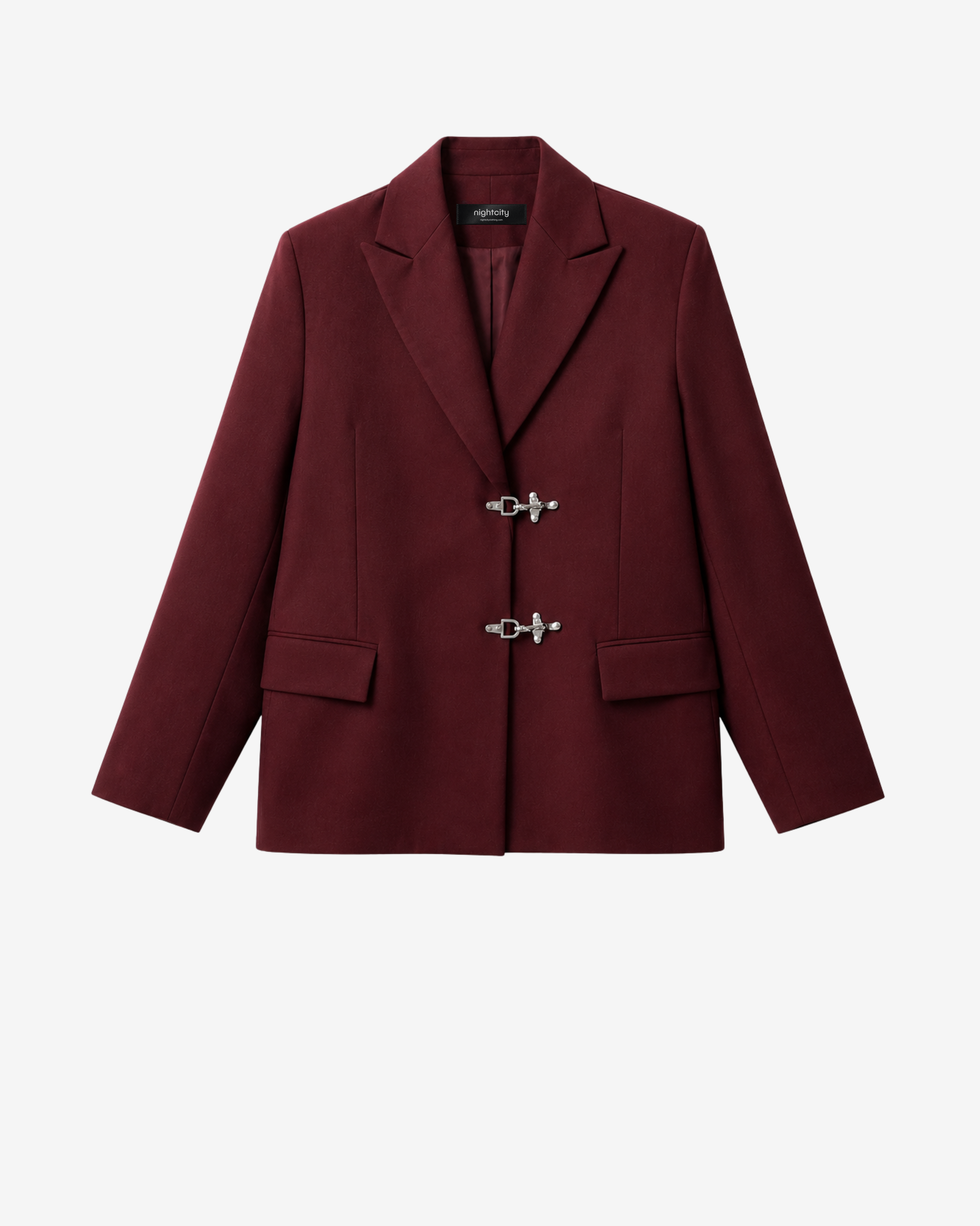 Oversized Fireman Buckle Blazer-58