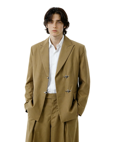 Oversized Fireman Buckle Blazer - nightcity clothing