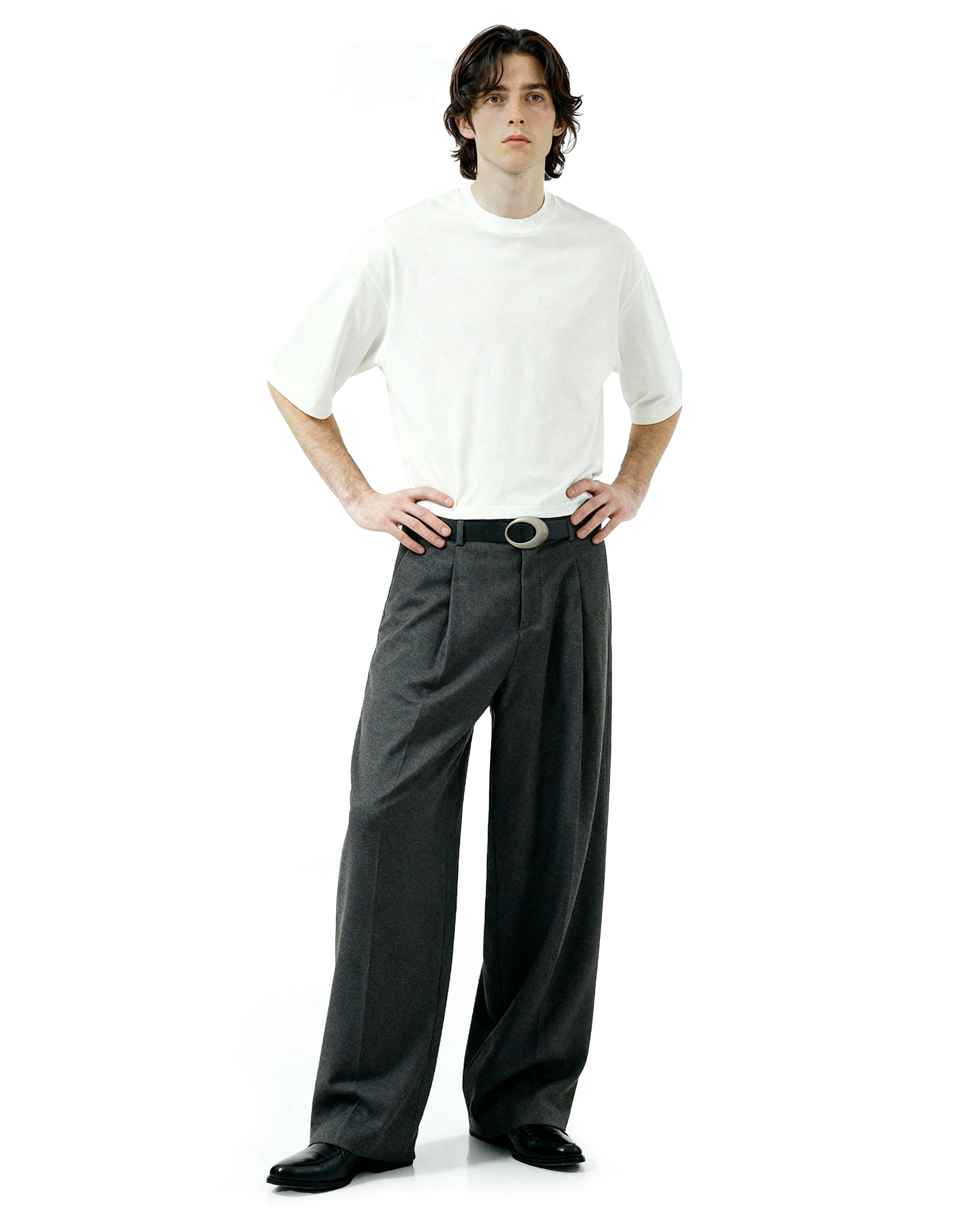 Crescent Moon Faux Leather Skinny Belt - nightcity clothing