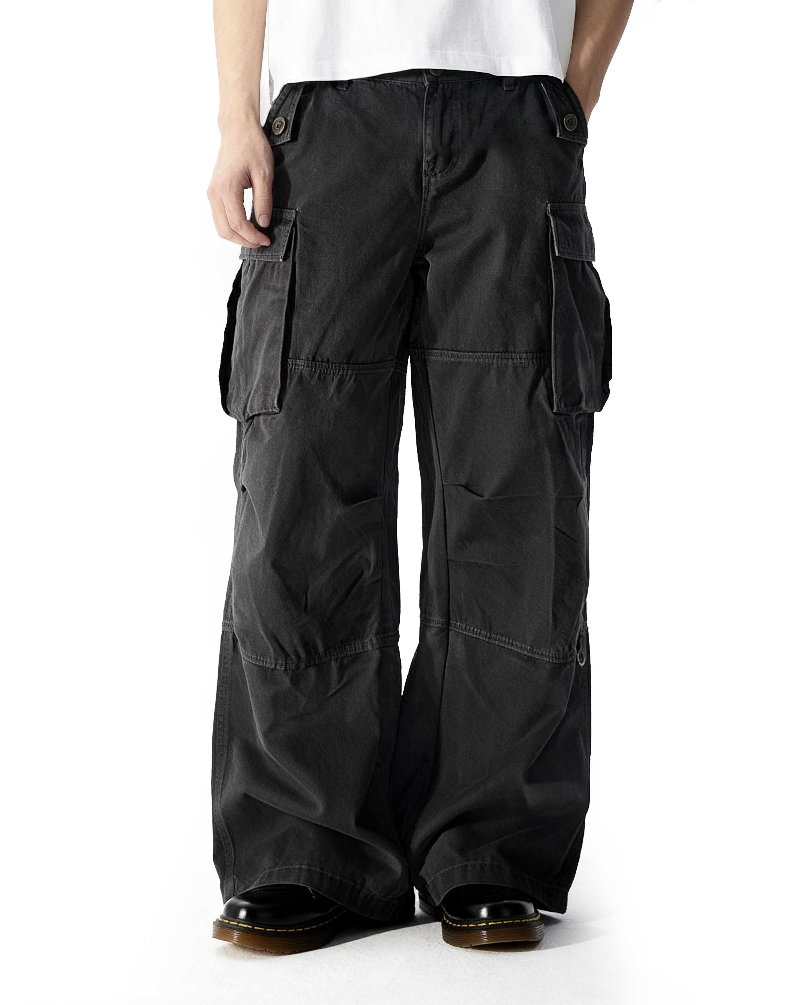 Wide Leg Utility Lightweight Athletic Cargo Pants