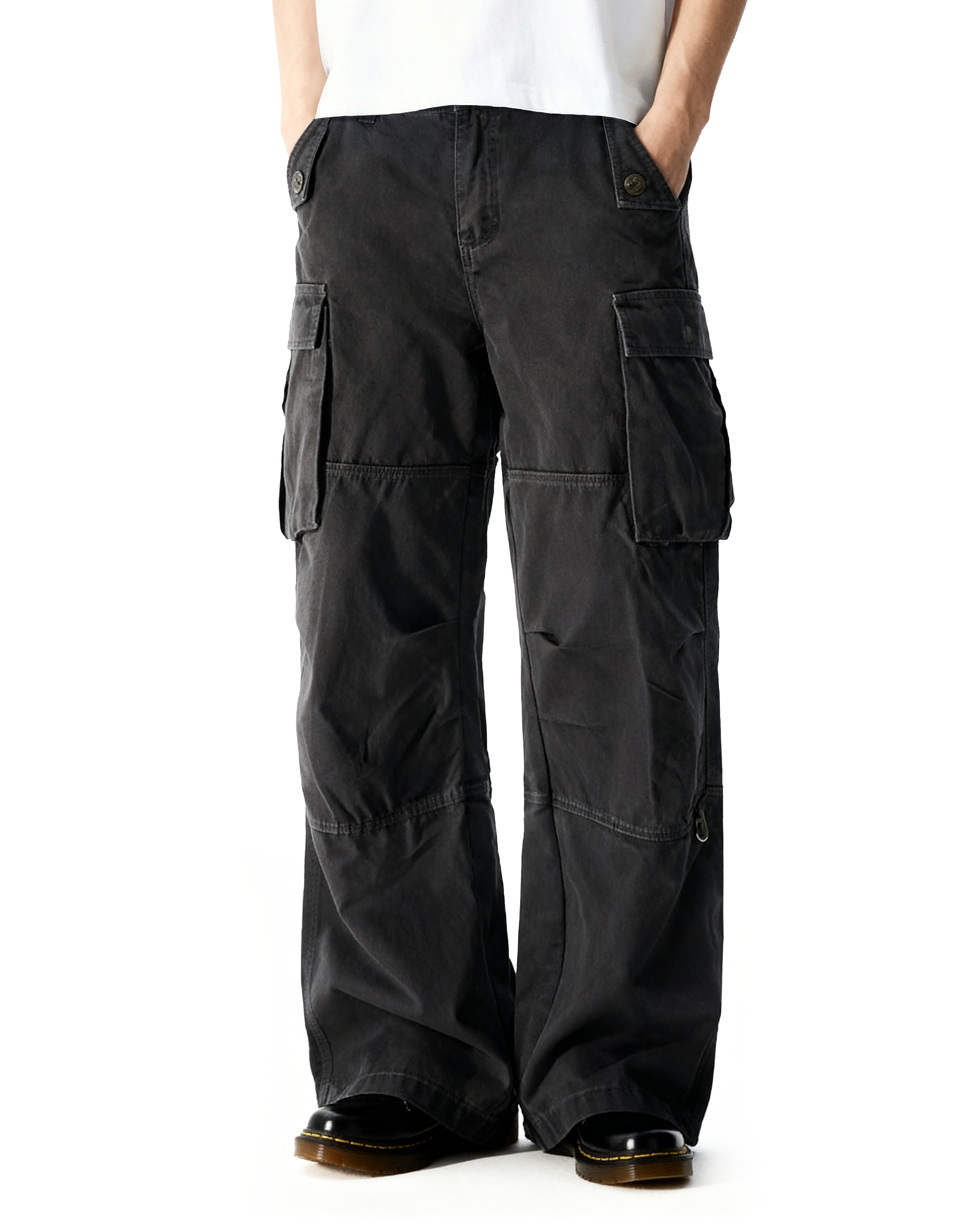 Wide Leg Utility Lightweight Athletic Cargo Pants