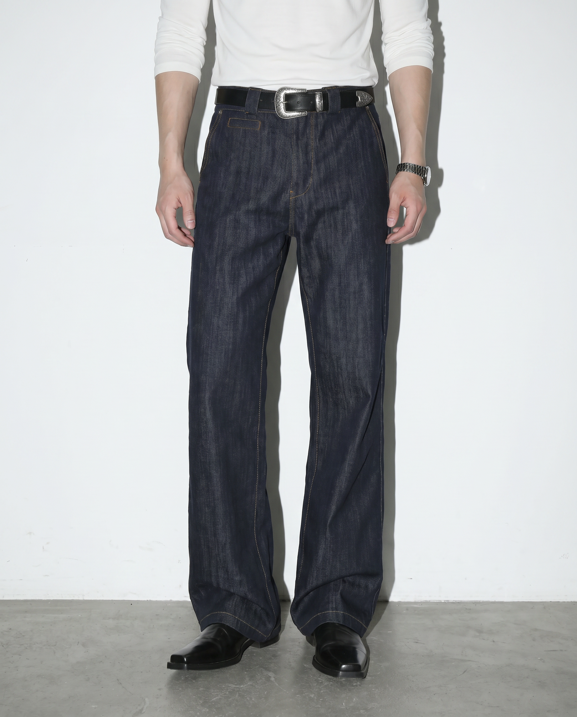 Dark Wash Mid-Rise Bootcut Jeans