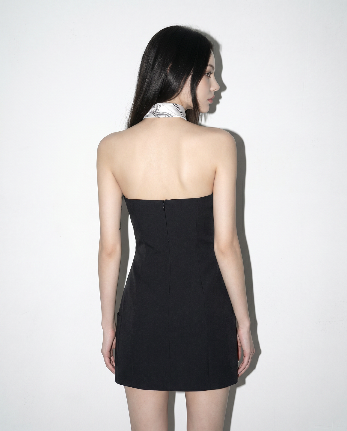 Fireman Clasp Tailored Mini Tube Dress-5