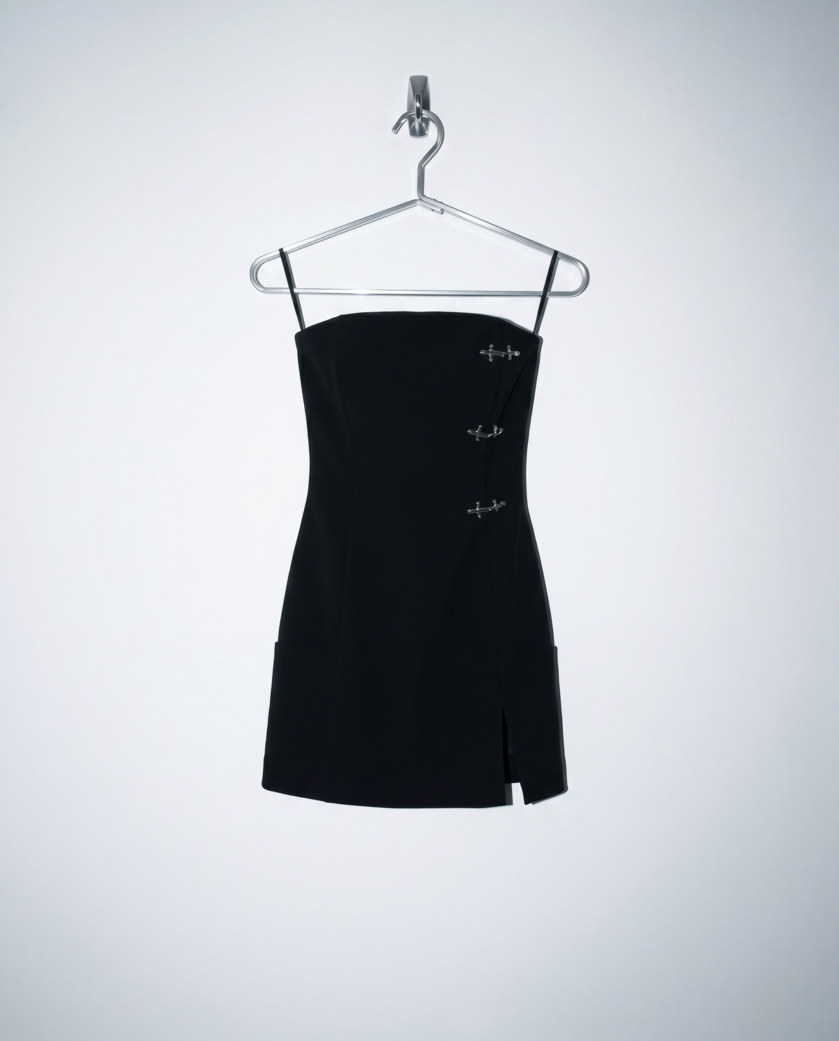 Fireman Clasp Tailored Mini Tube Dress-8