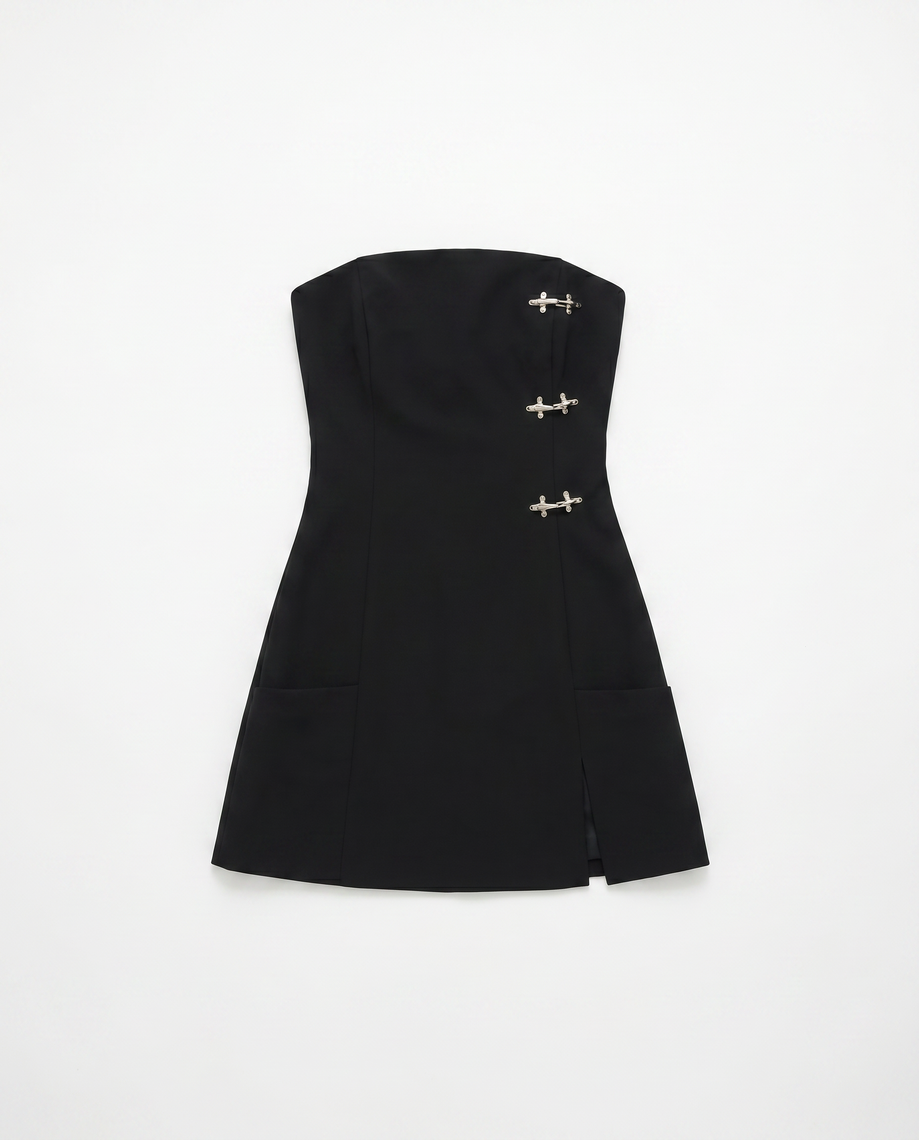 Fireman Clasp Tailored Mini Tube Dress – nightcity clothing