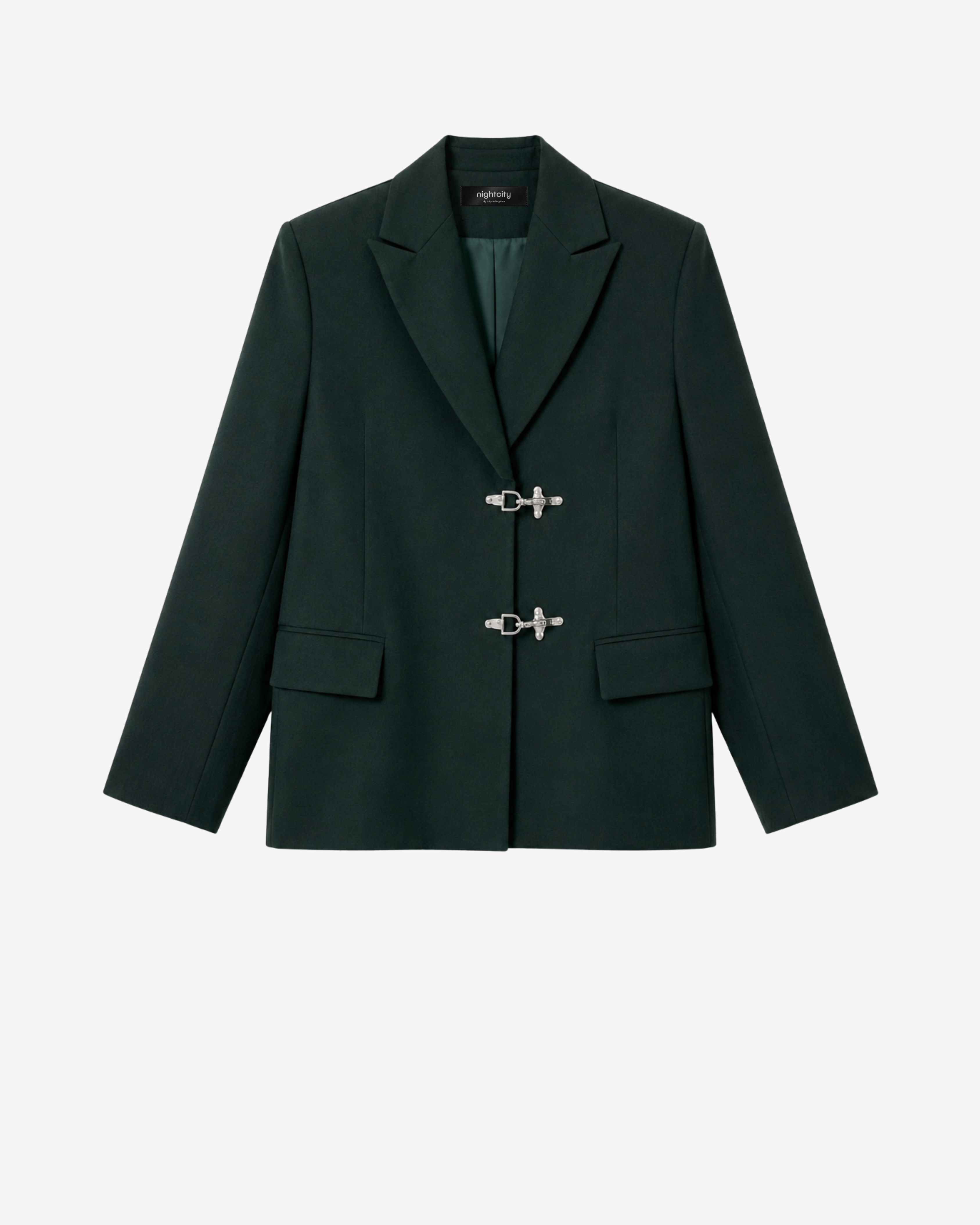 Oversized Fireman Buckle Blazer-43