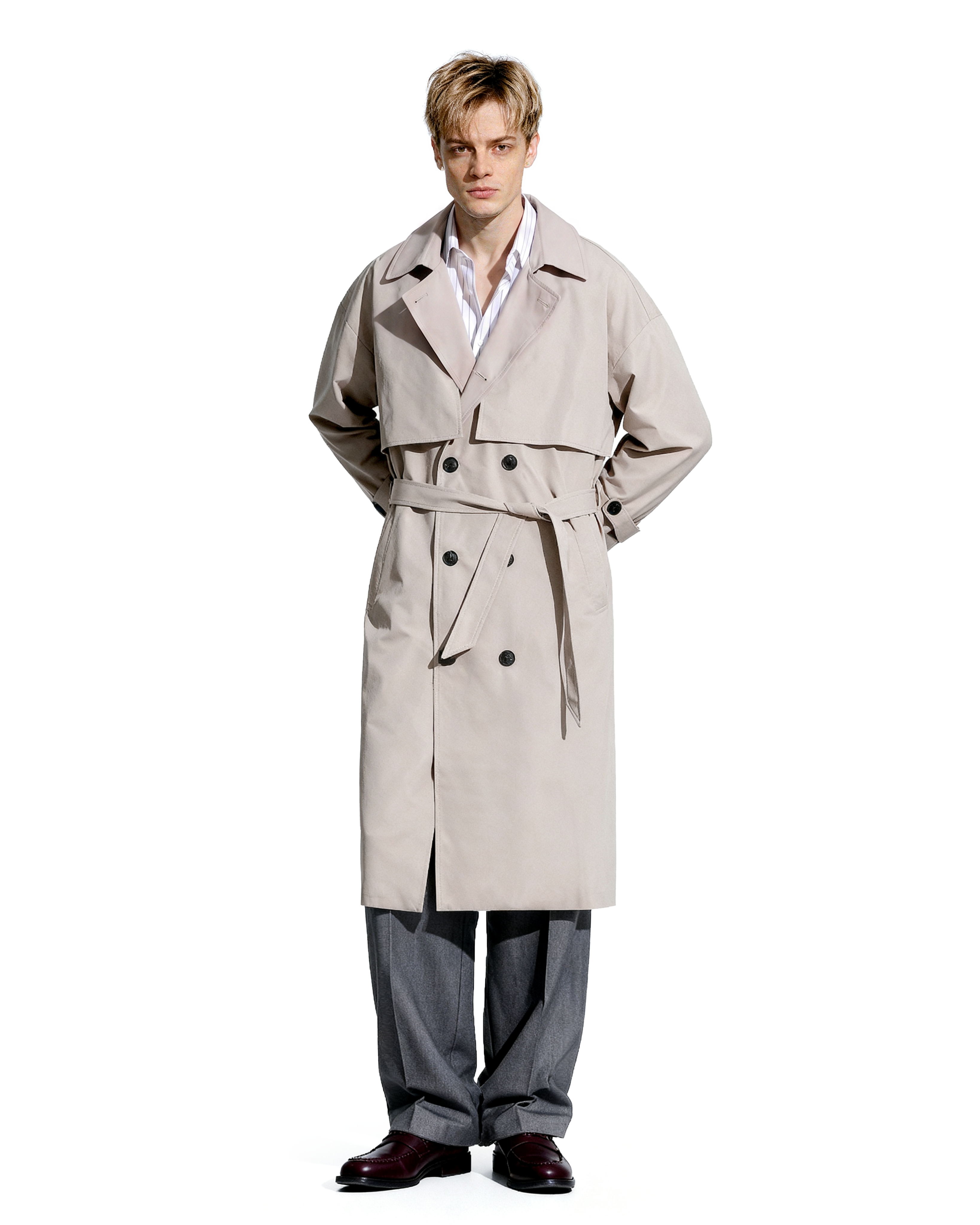 Oversized Long Trench Coat