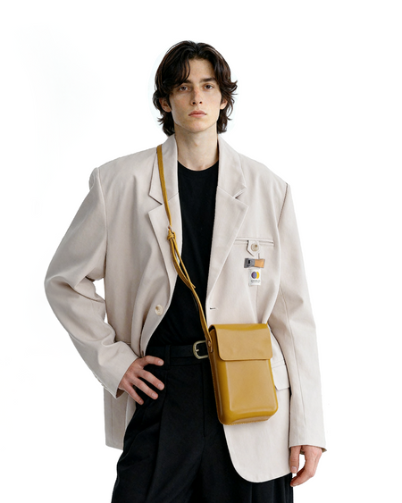 Vertical Mini Crossbody Box Bag