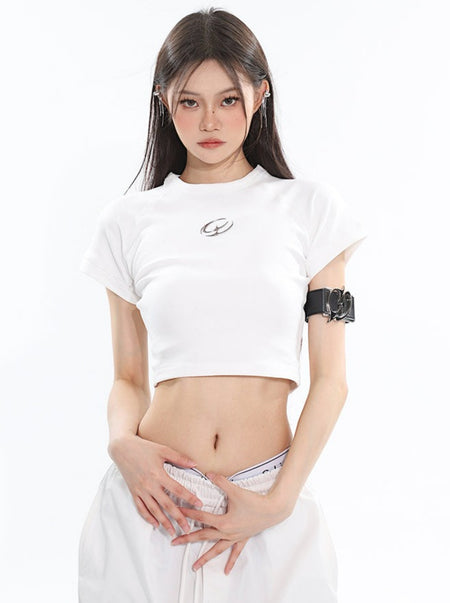 Round Neck Cropped Baby Tee