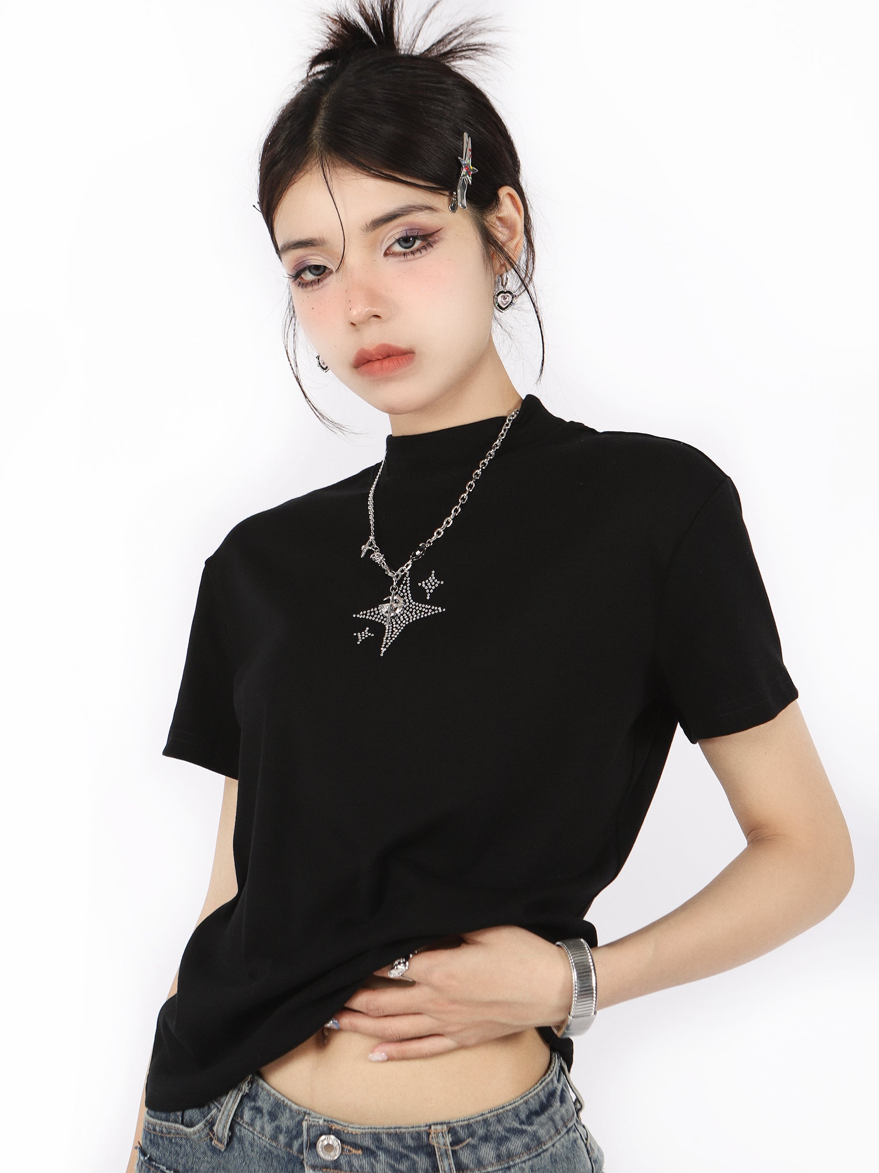 Studded Star Short Sleeve T-Shirt