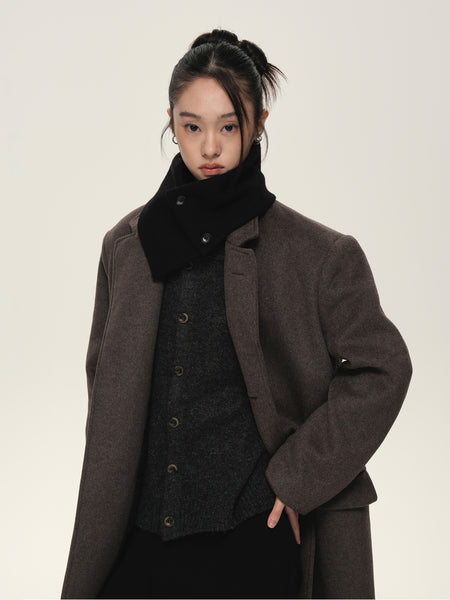 Buttoned Neck Warmer Collar Wrap - nightcity clothing
