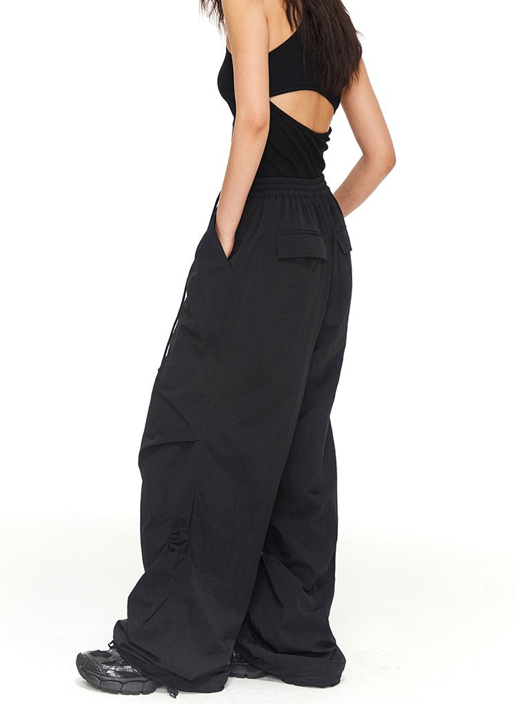 Extra Wide Leg Elastic Waist Pants