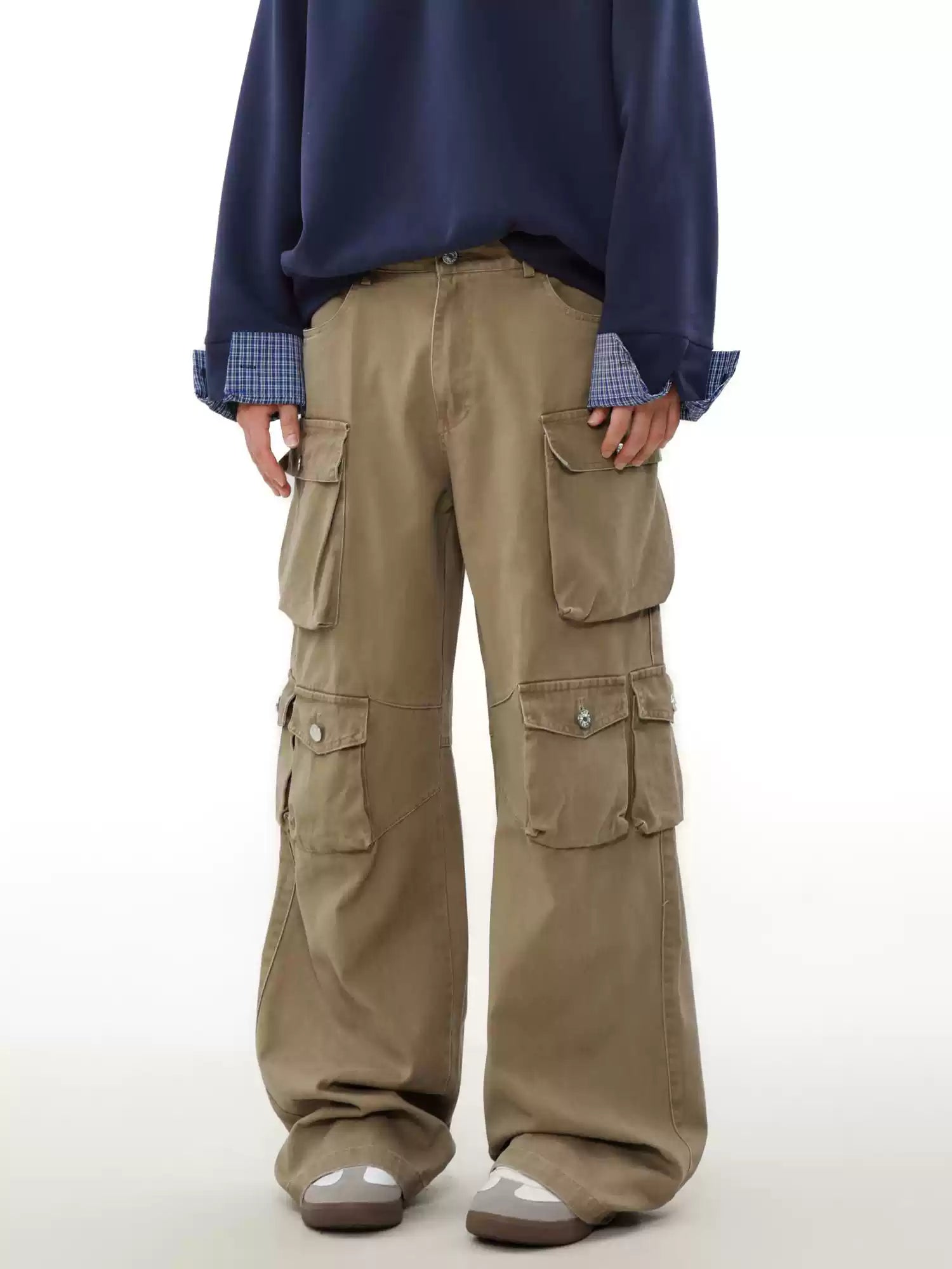 Utility Multi-Pocket Mid Rise Cargo Pants