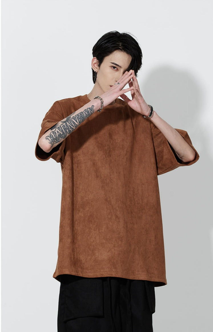 Oversized Suede T-Shirt