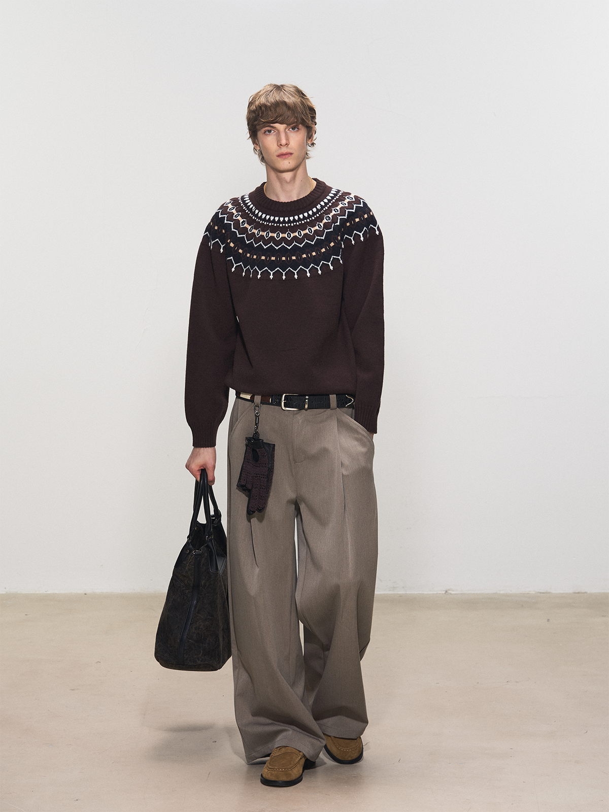 mist】Graphpaper JACQUARD NECK KNIT mist様専用】Graphpaper