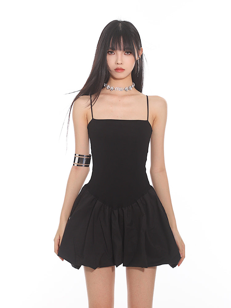 spaghetti strap mini skater dress Unir Women's Flared Skater Dress, Chiffon Corset Spaghetti Strap Ruched Bust Mini Dress for Prom & Night Out, 1PC, XS-XL